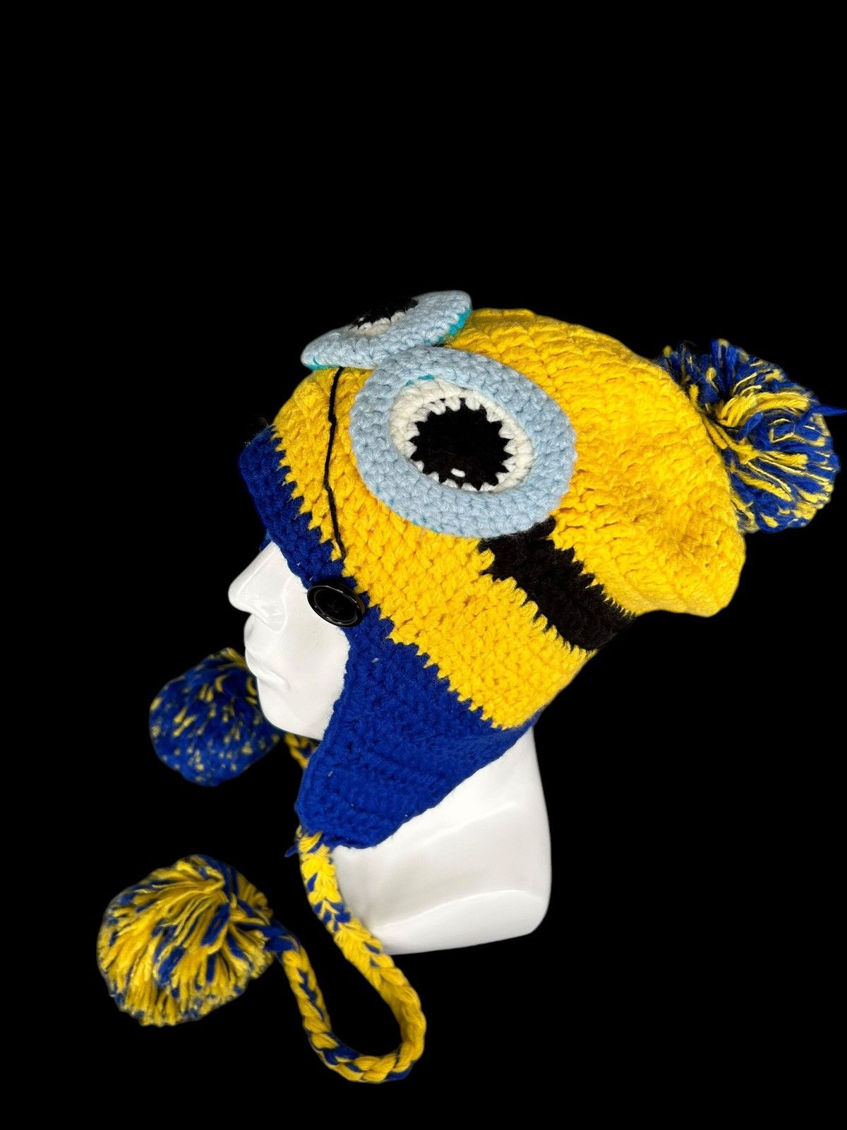 Japanese Brand × Kapital × Vintage Minions Crochet Knitted handmade Beanie Hats Rare☠️☠️ Size ONE SIZE - 3 Thumbnail