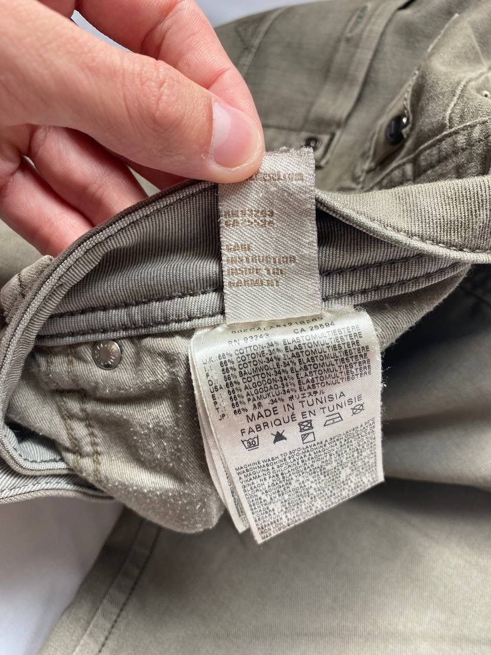 Diesel × Vintage Diesel VTG 2000s beige denim jeans y2k Italy pants rare hype Size US 31 - 13 Thumbnail