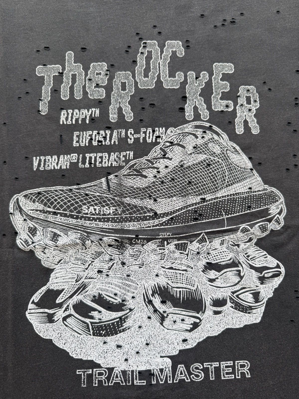 Satisfy Satisfy The Rocker Trailmaster MothTech Tee Aged Black Small Size US S / EU 44-46 / 1 - 2 Thumbnail