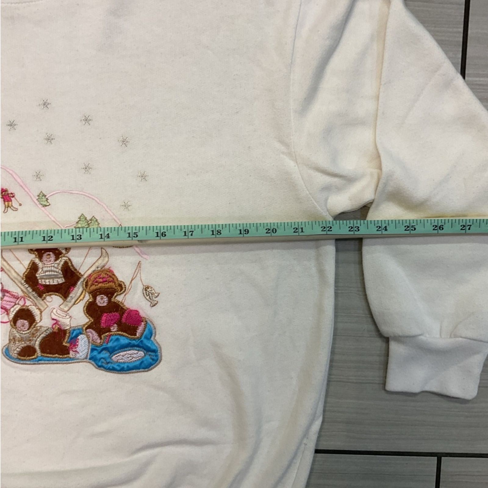 Vintage Nutcracker Embroidered Bear Christmas Sweatshirt Size M / US 6-8 / IT 42-44 - 7 Thumbnail