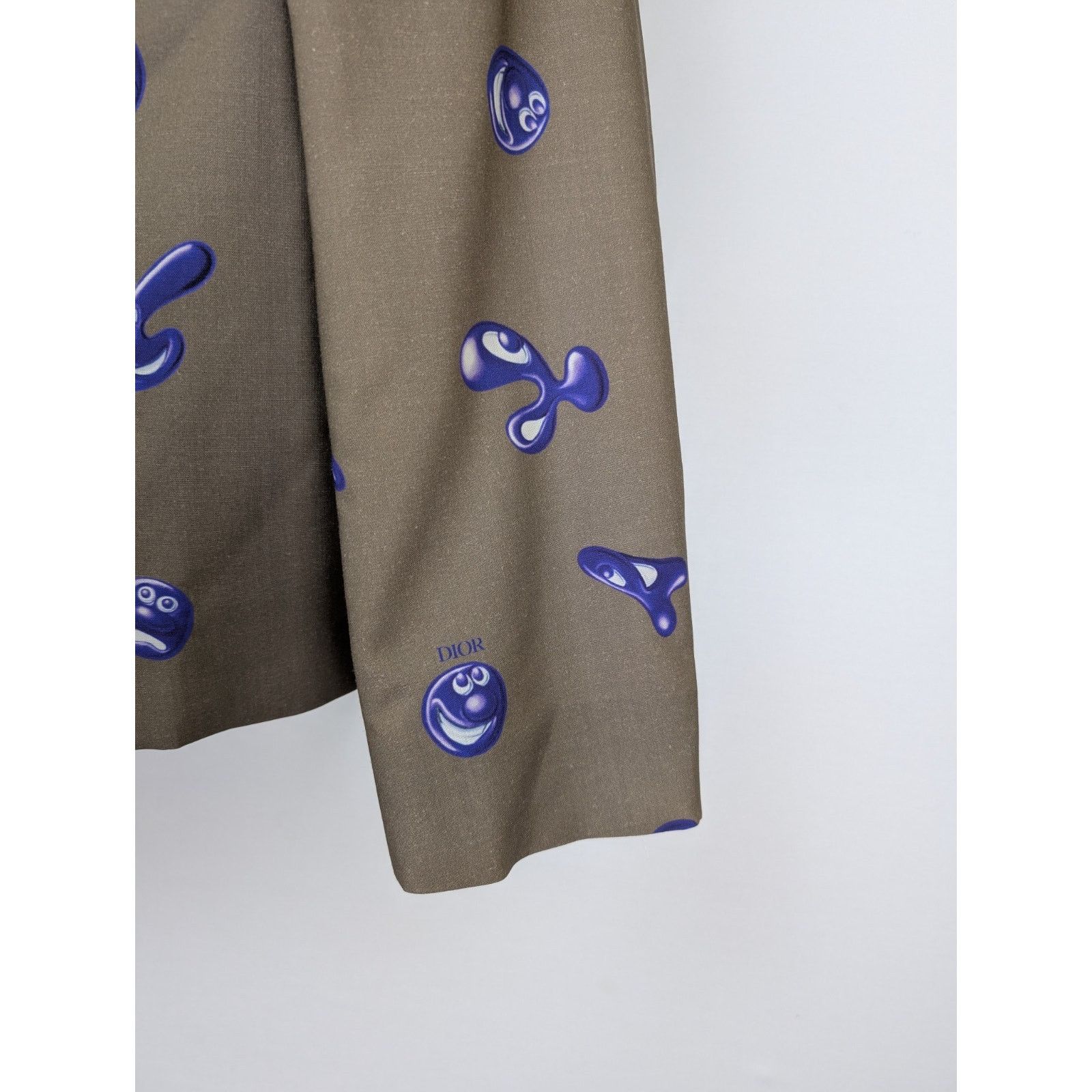 Dior o1rshd1 Men's Patterned Shirt in Khaki Size US M / EU 48-50 / 2 - 6 Thumbnail