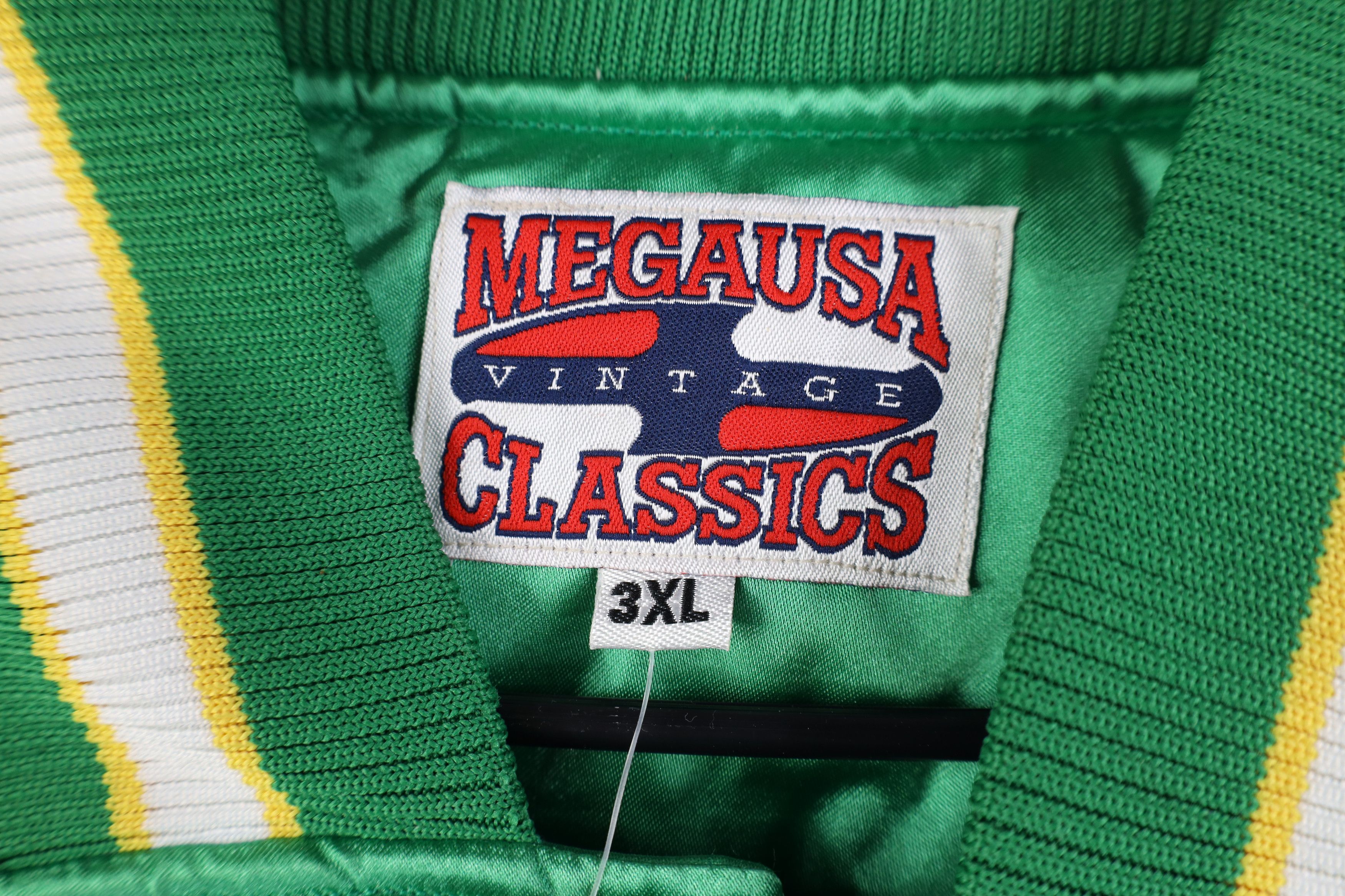 Vintage Deadstock Vintage 90s Quilted Satin Bomber Jacket Green Size US XXL / EU 58 / 5 - 4 Thumbnail