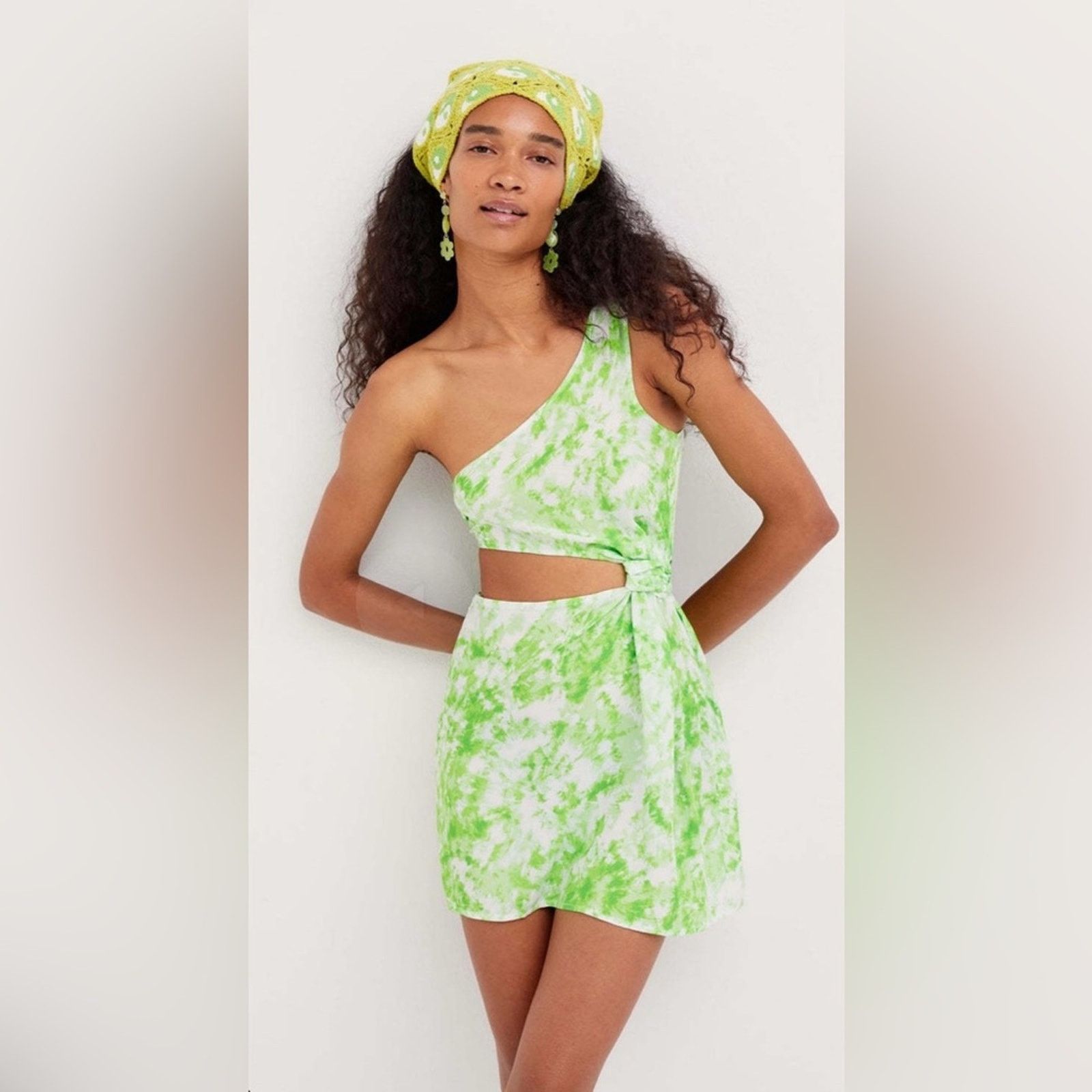 For Love & Lemons NWT For Love & Lemons $222 Green Tie-Dye Skirt size M Size M / US 6-8 / IT 42-44 - 5 Thumbnail