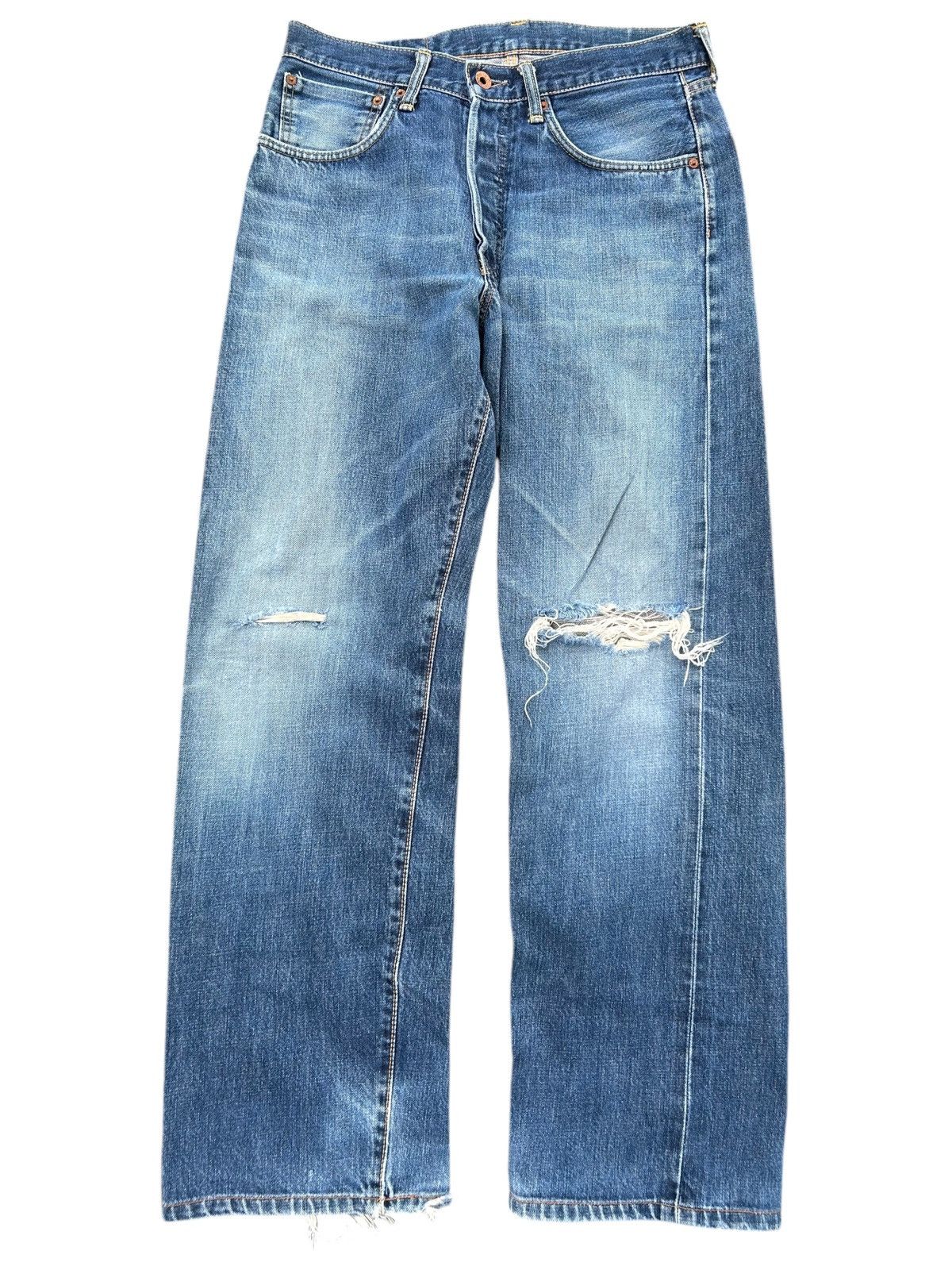 Kapital Edwin Selvedge Distressed Denim Jeans Rusty Faded Size US 31 - 1 Thumbnail