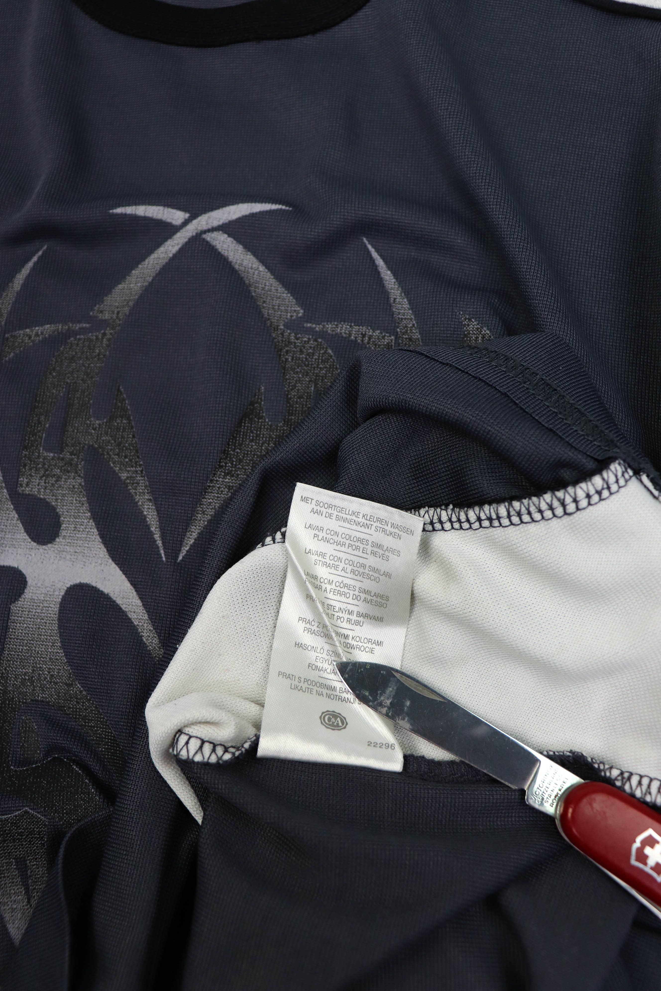 C&A Vintage Y2K Tribal Logo Graphics Mesh Jersey Long Sleeve Size US L / EU 52-54 / 3 - 12 Thumbnail