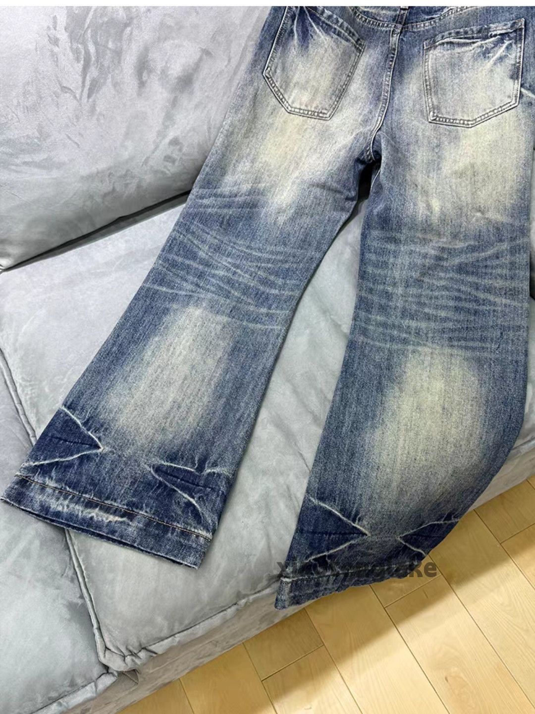 Vintage Unisex washed faded cleanfit yuppie punk grunge jeans Size US 34 / EU 50 - 6 Thumbnail