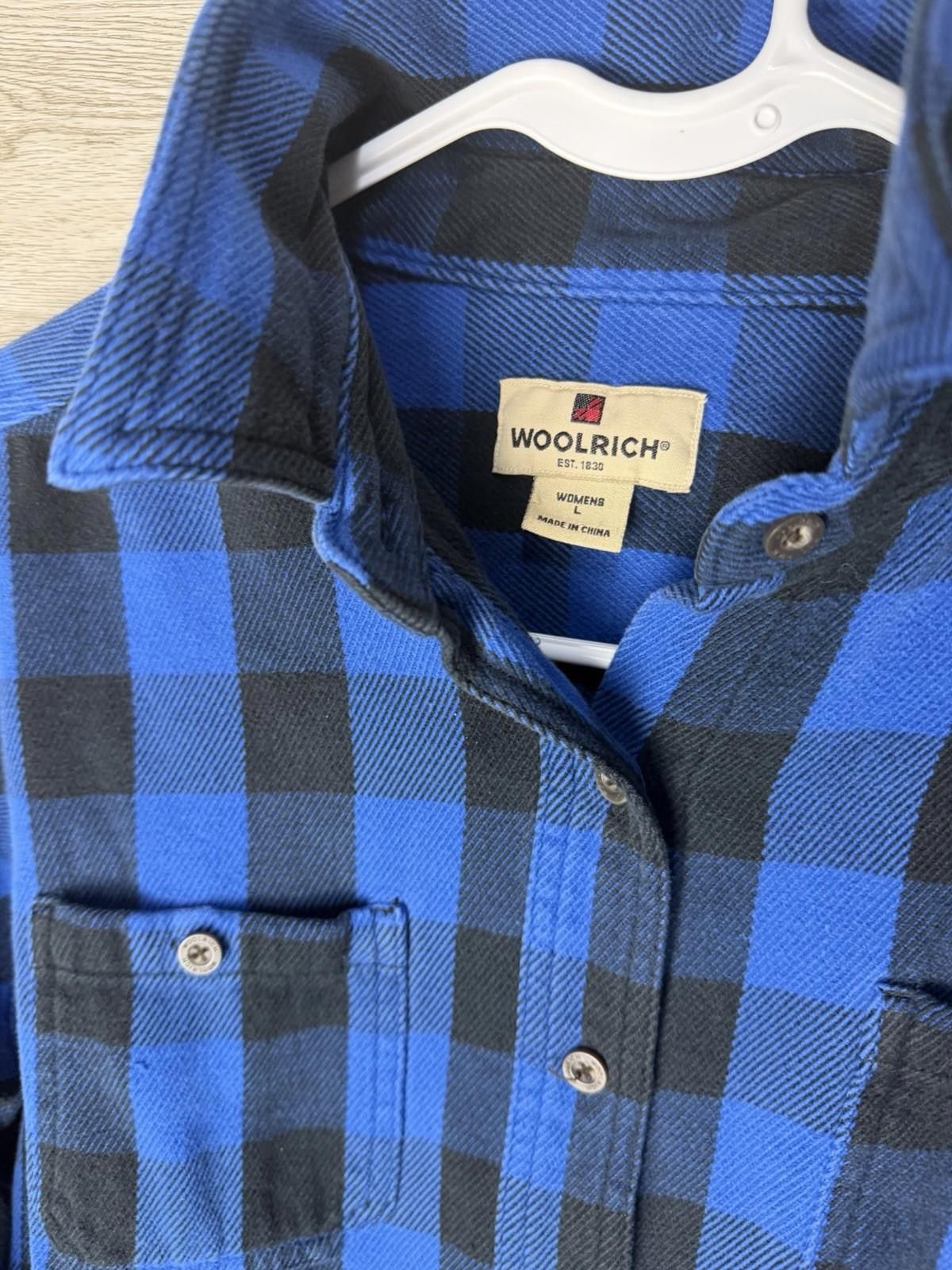 Woolrich Woolen Mills Woolrich Vintage Woman's Plaid Flannel shirt Blue Size L Size L / US 10 / IT 46 - 4 Thumbnail