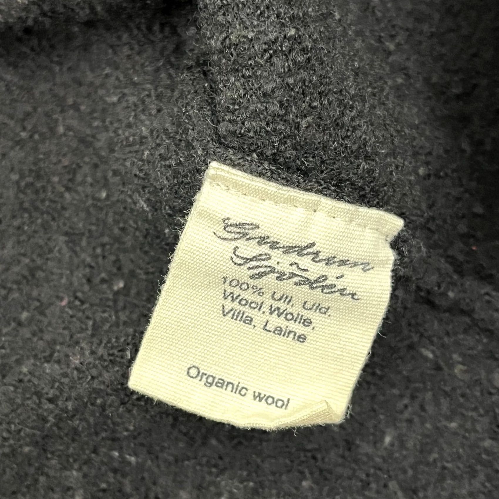 Vintage Gudrun Sjoden Sweater Top L Black Gray Organic Wool Sleeveless Layers - Pre-Owned Size L / US 10 / IT 46 - 3 Thumbnail