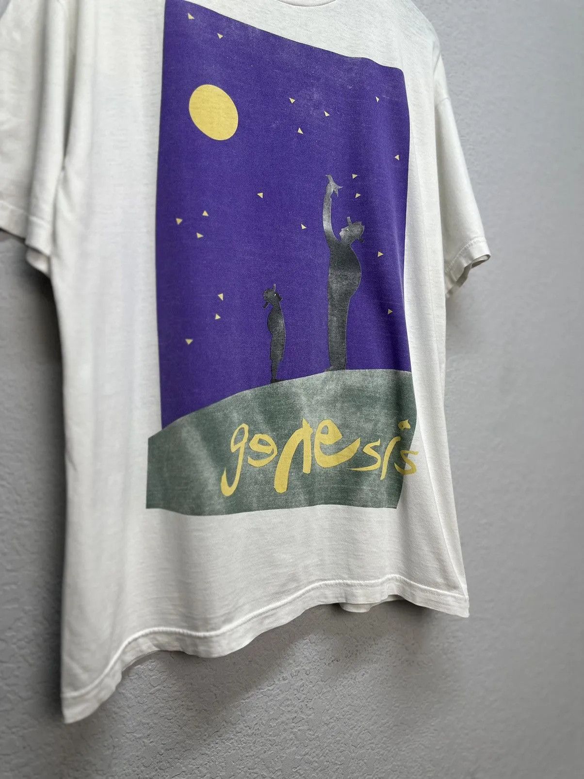 Band Tees Vintage 90s Tour Genesis Phil Collins T Shirt ART Rock Music Size US XL / EU 56 / 4 - 4 Thumbnail