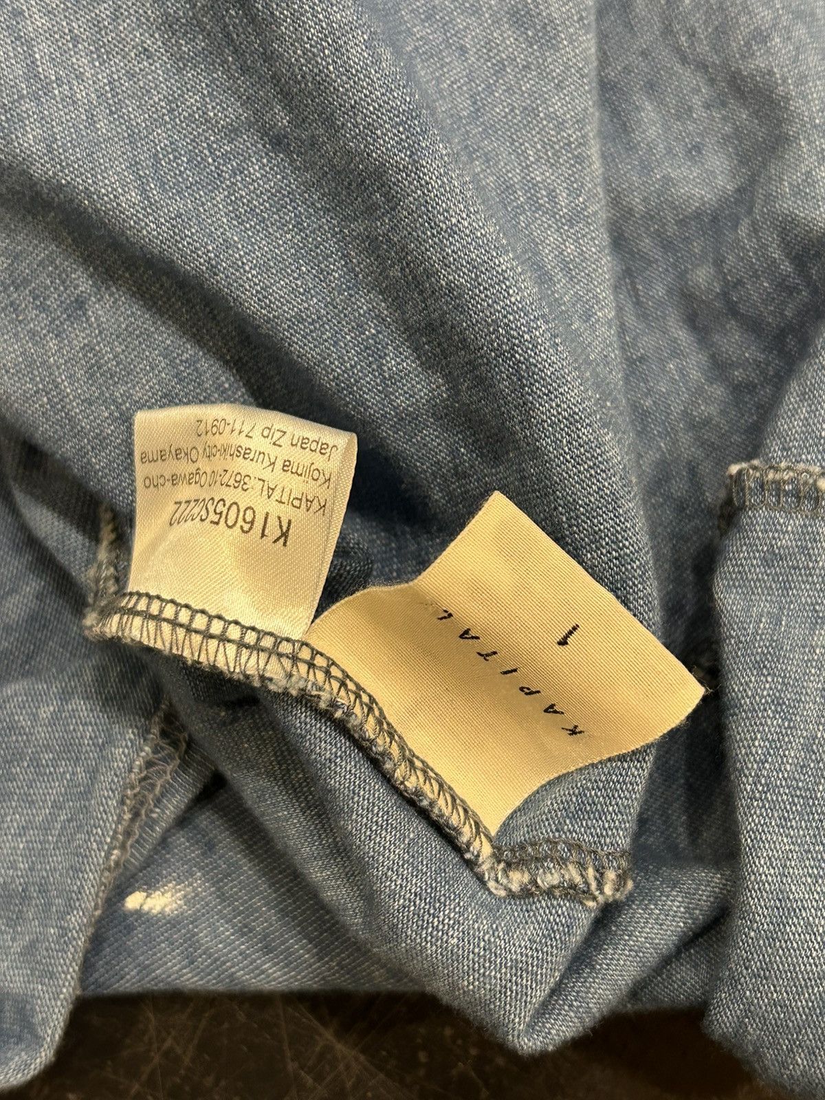 Kapital Kapital Fringe Denim Tee Size US M / EU 48-50 / 2 - 5 Thumbnail