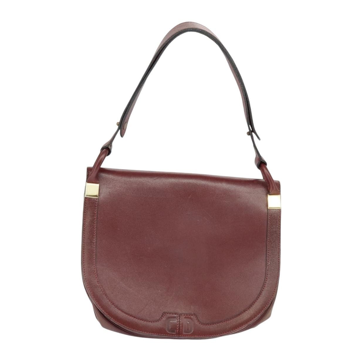 Dior DIOR Shoulder Bag Leather Bordeaux Gold Size ONE SIZE - 2 Thumbnail