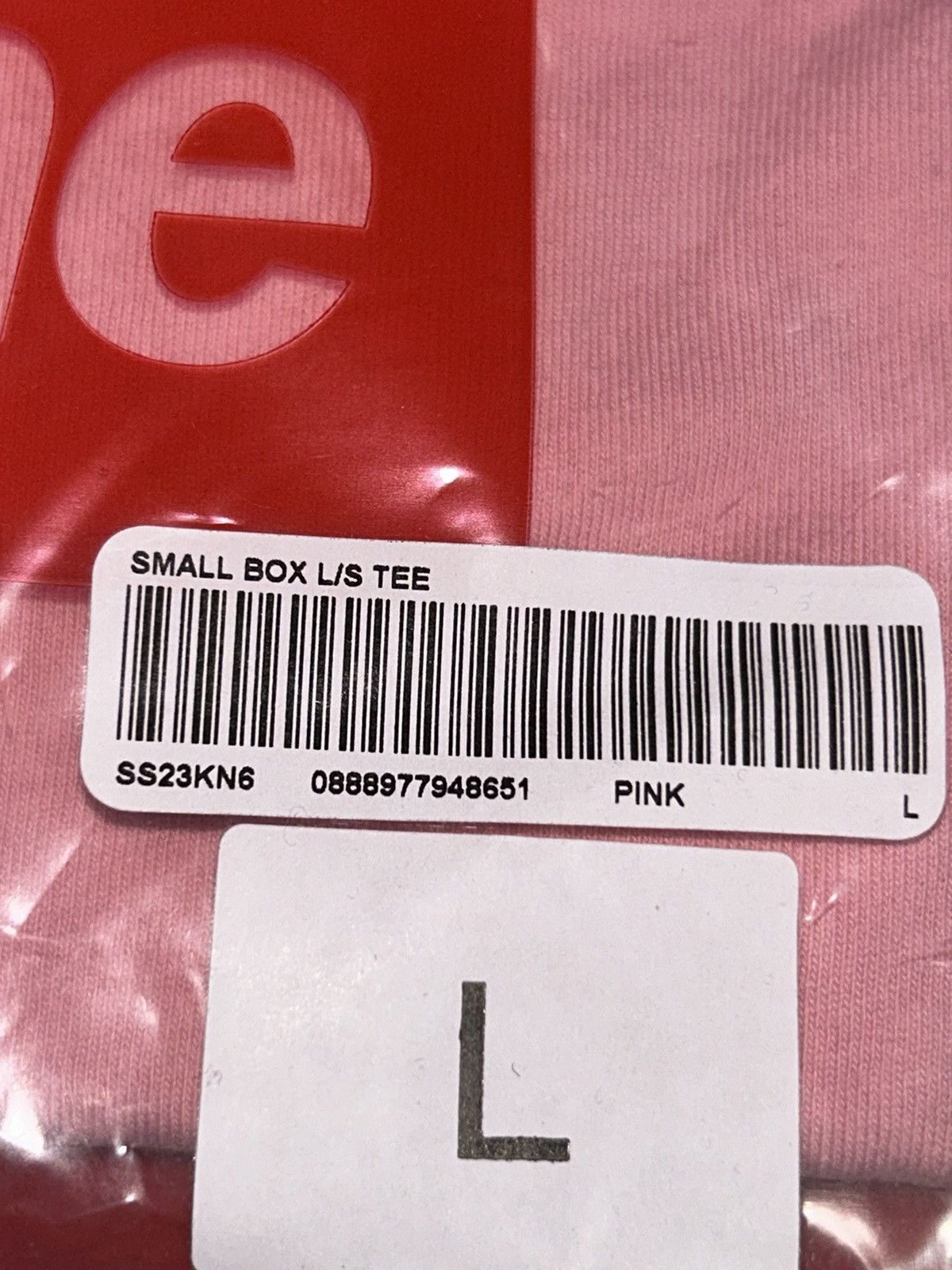 Supreme Supreme Small Box L/S Tee (SS23) Pink size L NEW Size US L / EU 52-54 / 3 - 2 Thumbnail