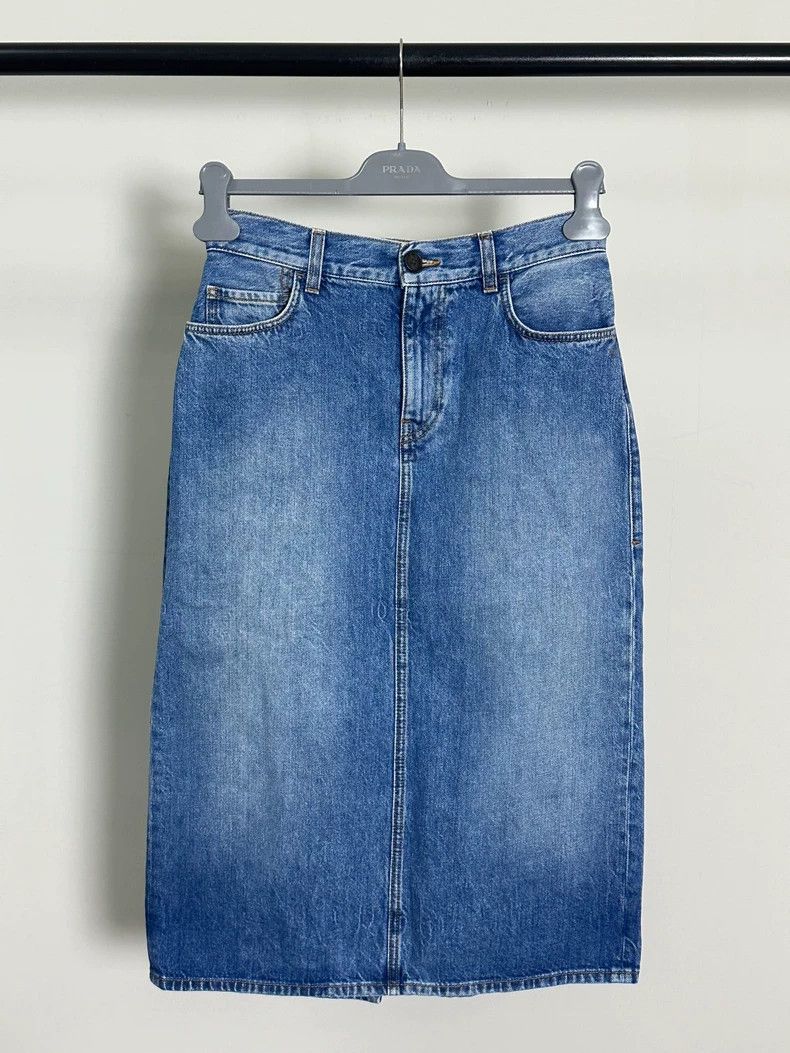 The Row The Row Tima Classic Denim Skirt - dmc Size US 26 / EU 42 - 1 Thumbnail