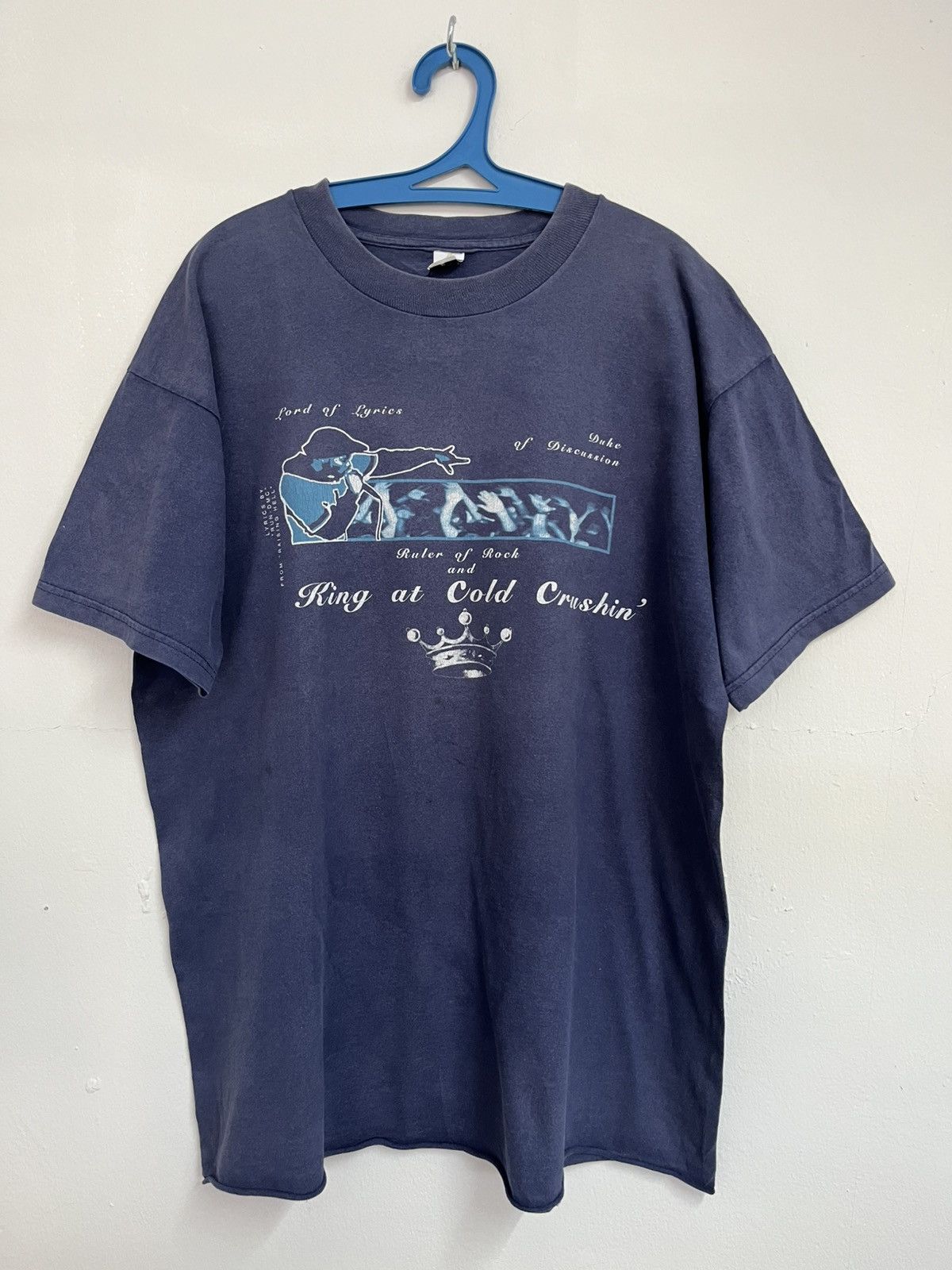 Rap Tees 🔥 Crazy Sunfaded Conart Style RUN DMC KING AT COLD CRUSHIN Size US XL / EU 56 / 4 - 1 Thumbnail