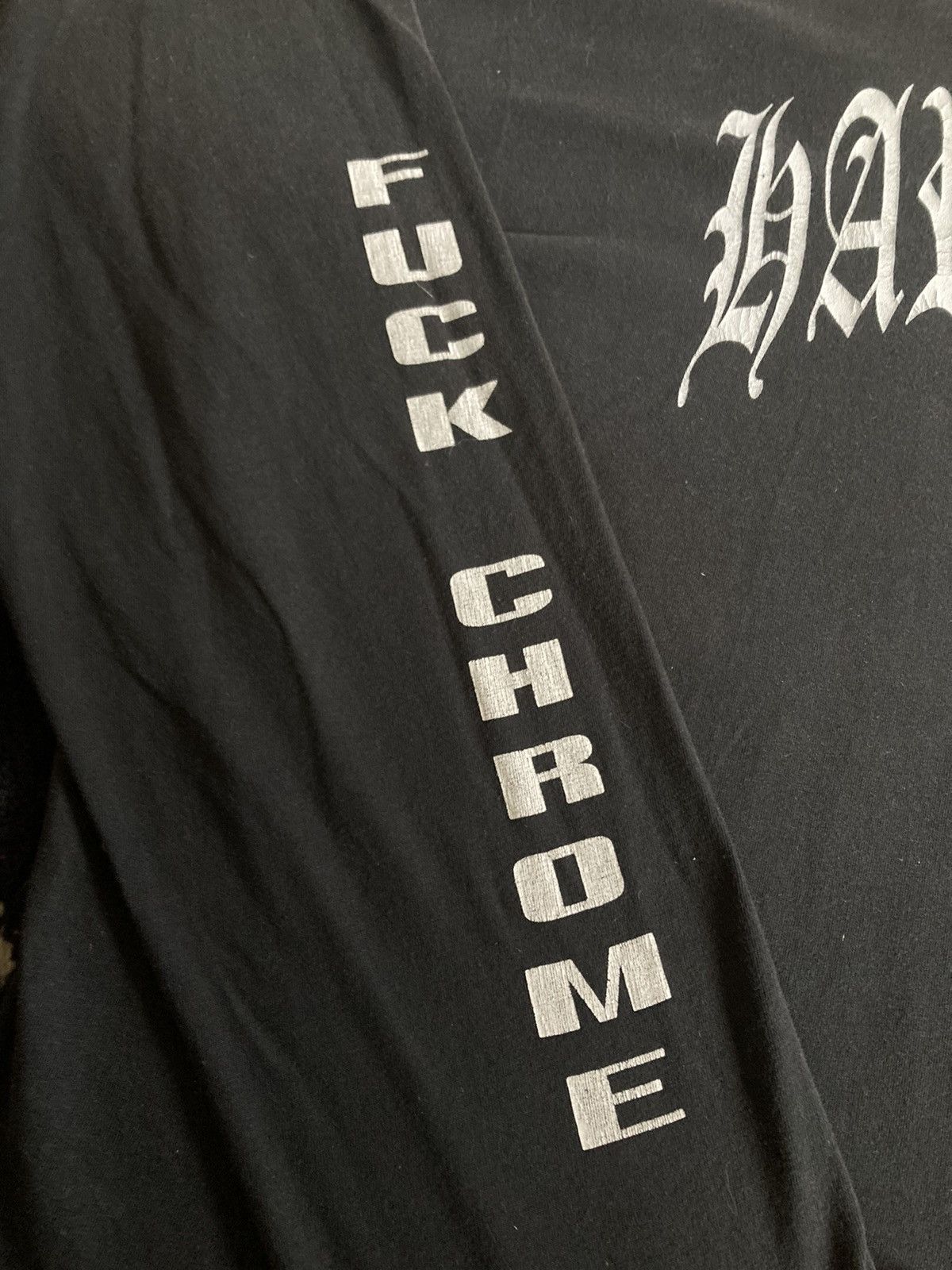 Vintage Vintage Hardcore Hardcore rules fuck chrome longsleeve Size US XXL / EU 58 / 5 - 5 Thumbnail