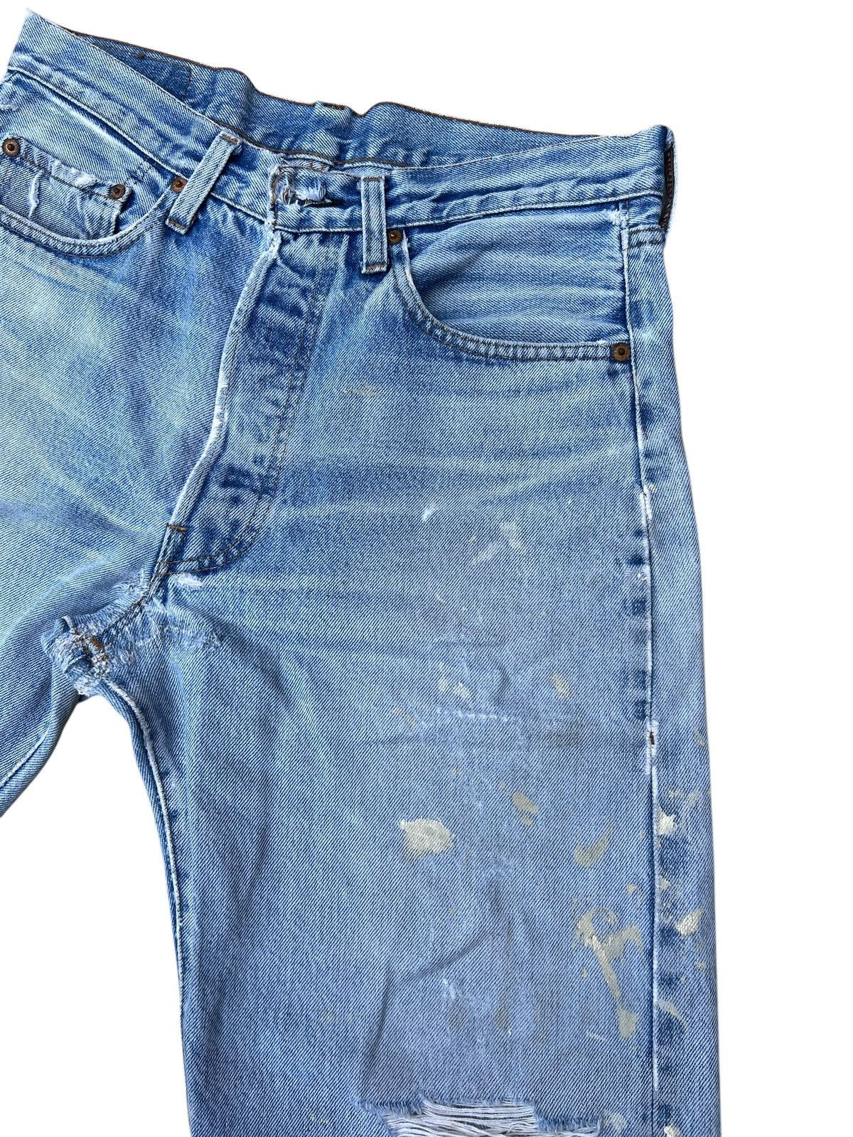 Levi's Trashed Vintage 80s Levi’s 501 Redline Selvedge Denim Jeans Size US 32 / EU 48 - 10 Thumbnail