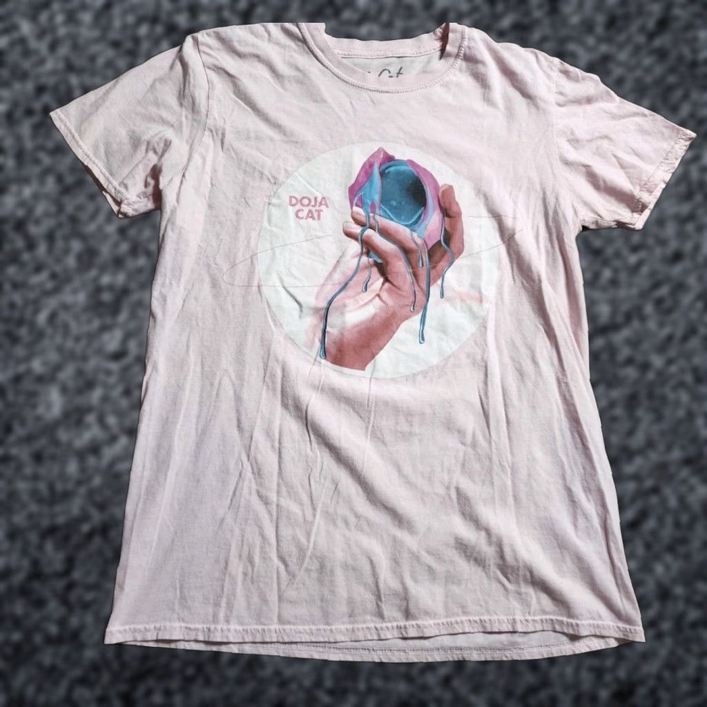 Vintage Doja Cat Shirt Adult M Pink Kiss Me More Official Merch Hip Hop Music Tee Womens Size M / US 6-8 / IT 42-44 - 1 Thumbnail