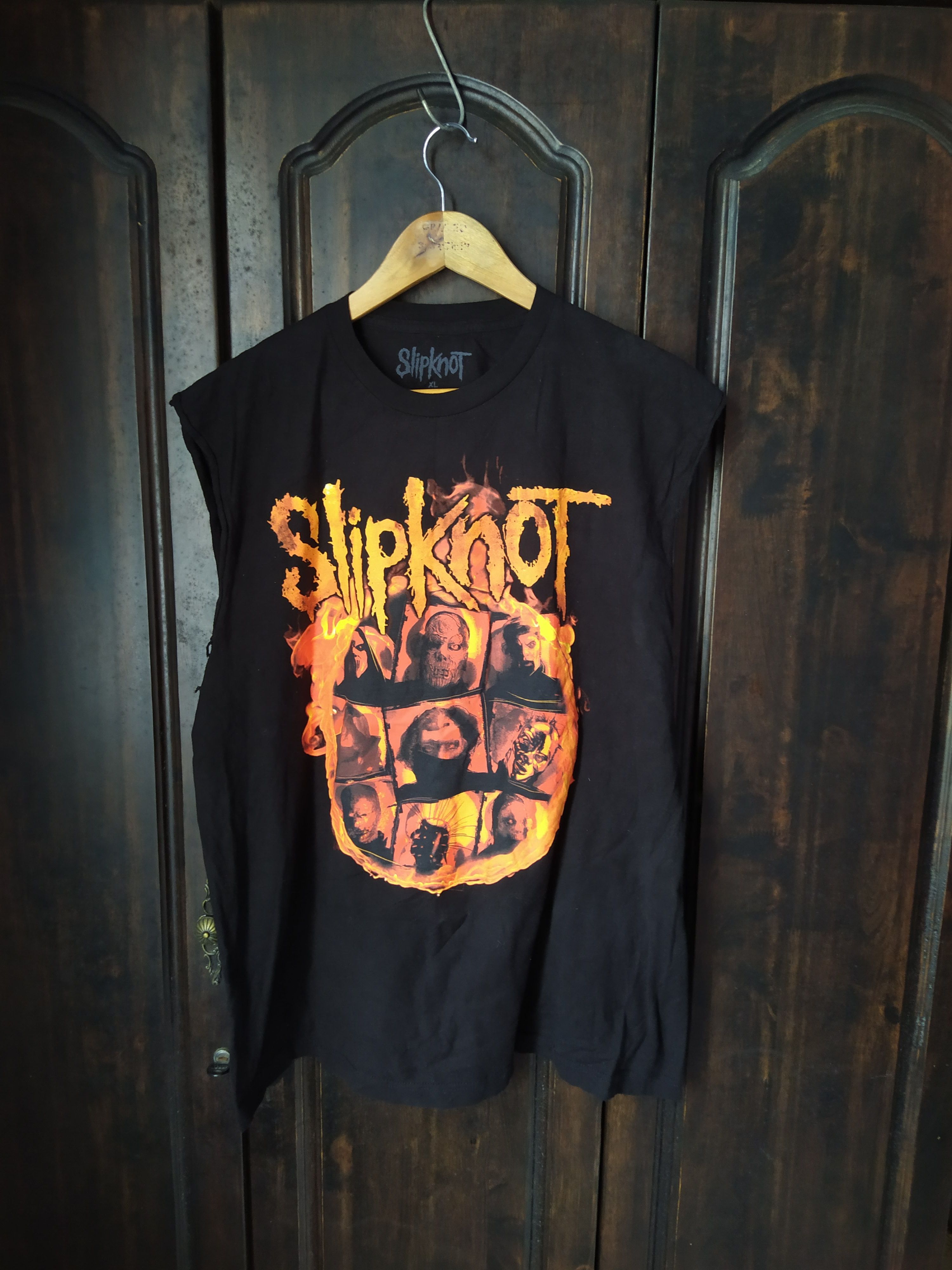Band Tees Slipknot Rock band sleeveless shirt Size US XL / EU 56 / 4 - 1 Thumbnail