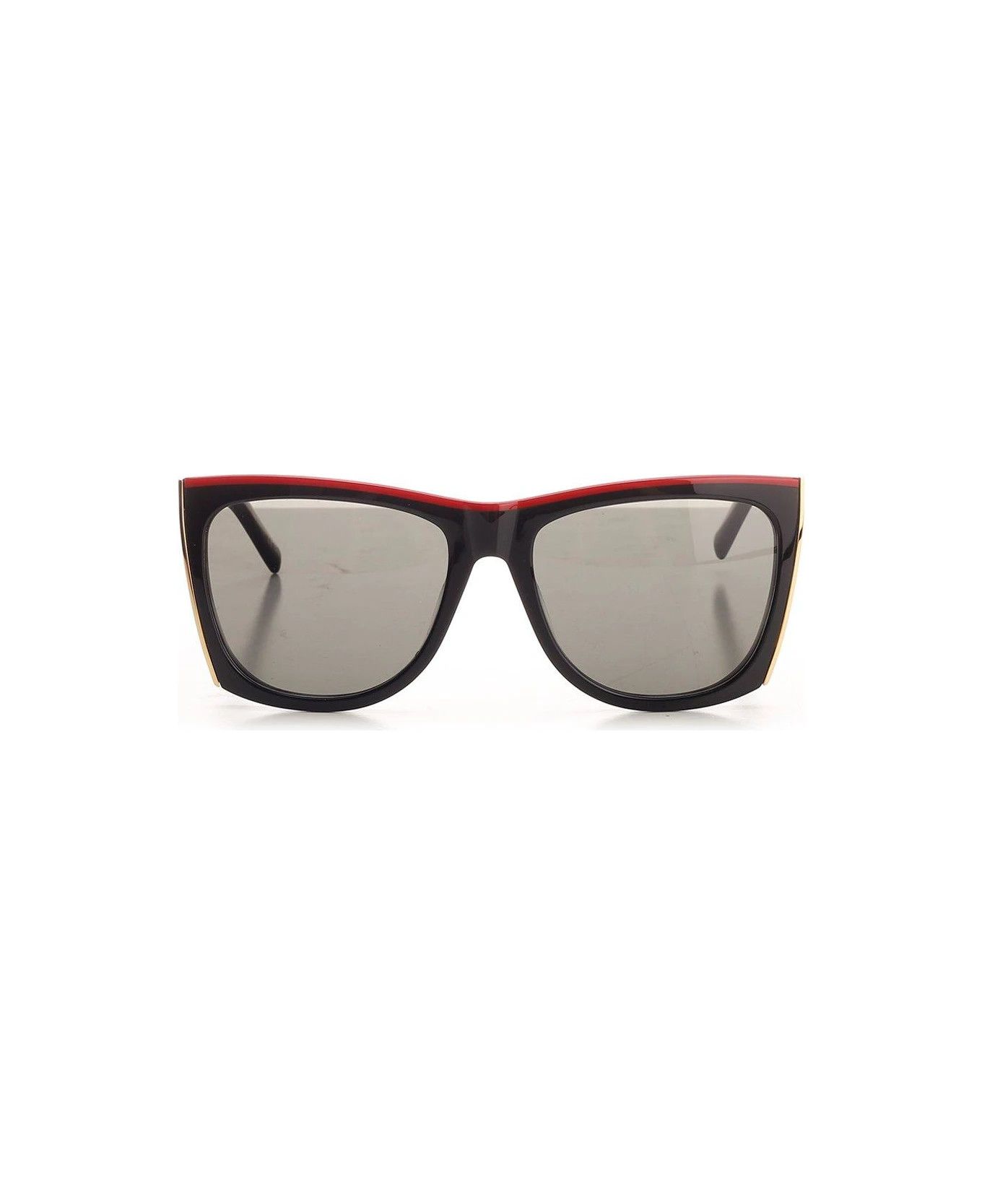Saint Laurent Paris o1bcso1str0426 Size:OS/Rectangular Frame Sunglasses in Black Size ONE SIZE - 1 Thumbnail