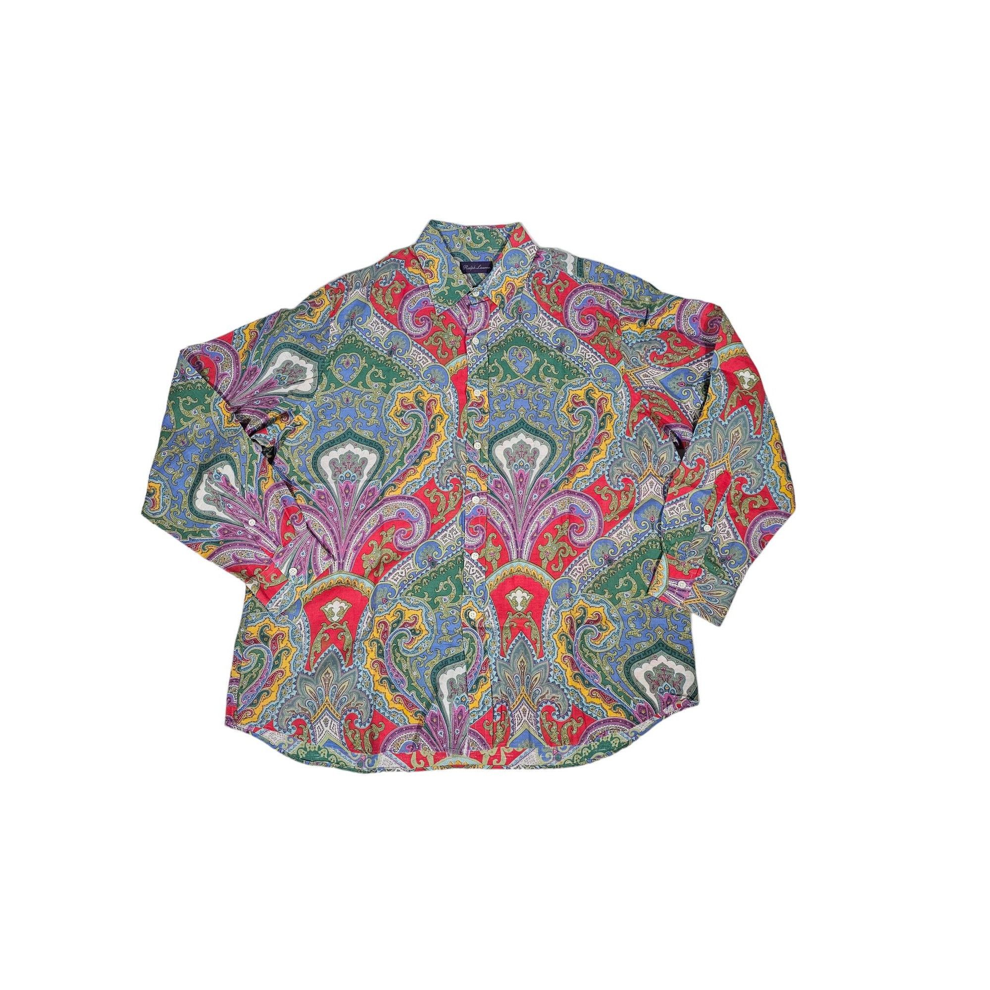 Ralph Lauren Purple Label Paisley Size US XL / EU 56 / 4 - 1 Thumbnail