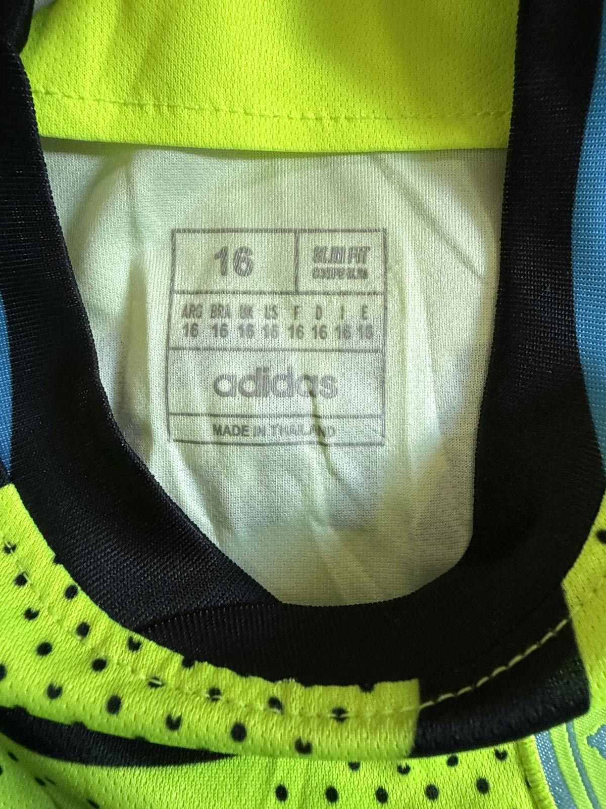 Adidas Arsenal Kids Football Jersey Rice 41 Neon Yellow Black Size US XS / EU 42 / 0 - 4 Thumbnail