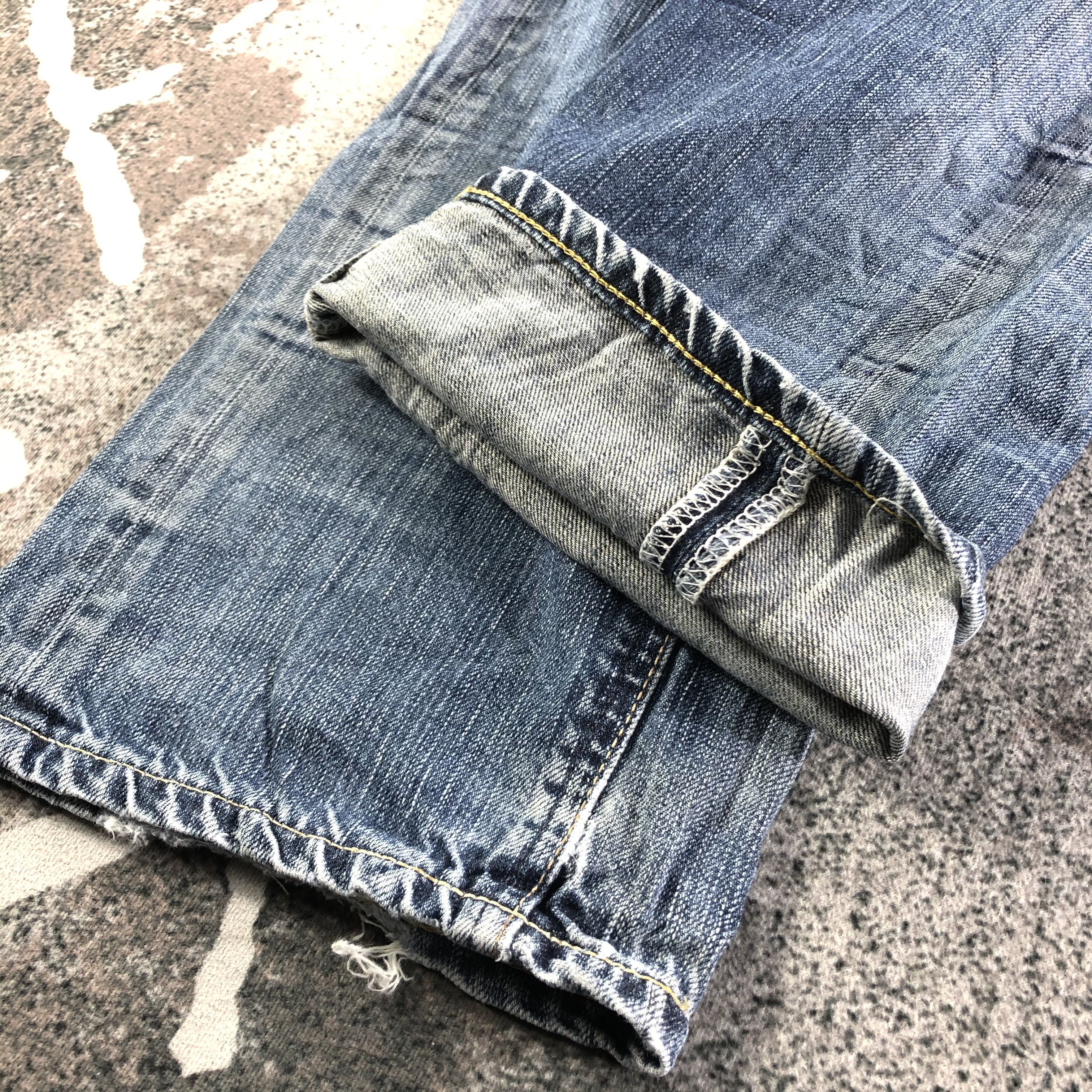 Edwin Vintage Edwin Blue Trip Jeans Distress Denim KJ3081 Size US 32 / EU 48 - 7 Thumbnail