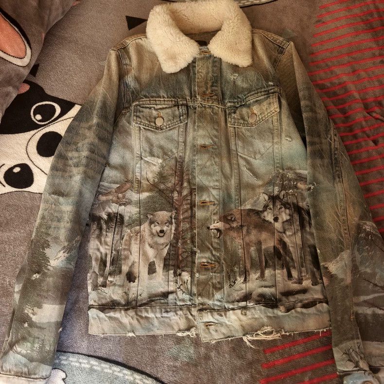 Amiri Amiri Snow Wolf Denim Jacket Size M Size US M / EU 48-50 / 2 - 1 Thumbnail