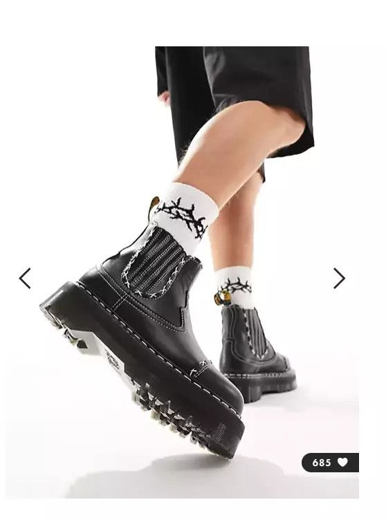 Dr. Martens 2976 GOTHIC AMERICANA PLATFORM CHELSEA Size US 5 / EU 37 - 2 Thumbnail