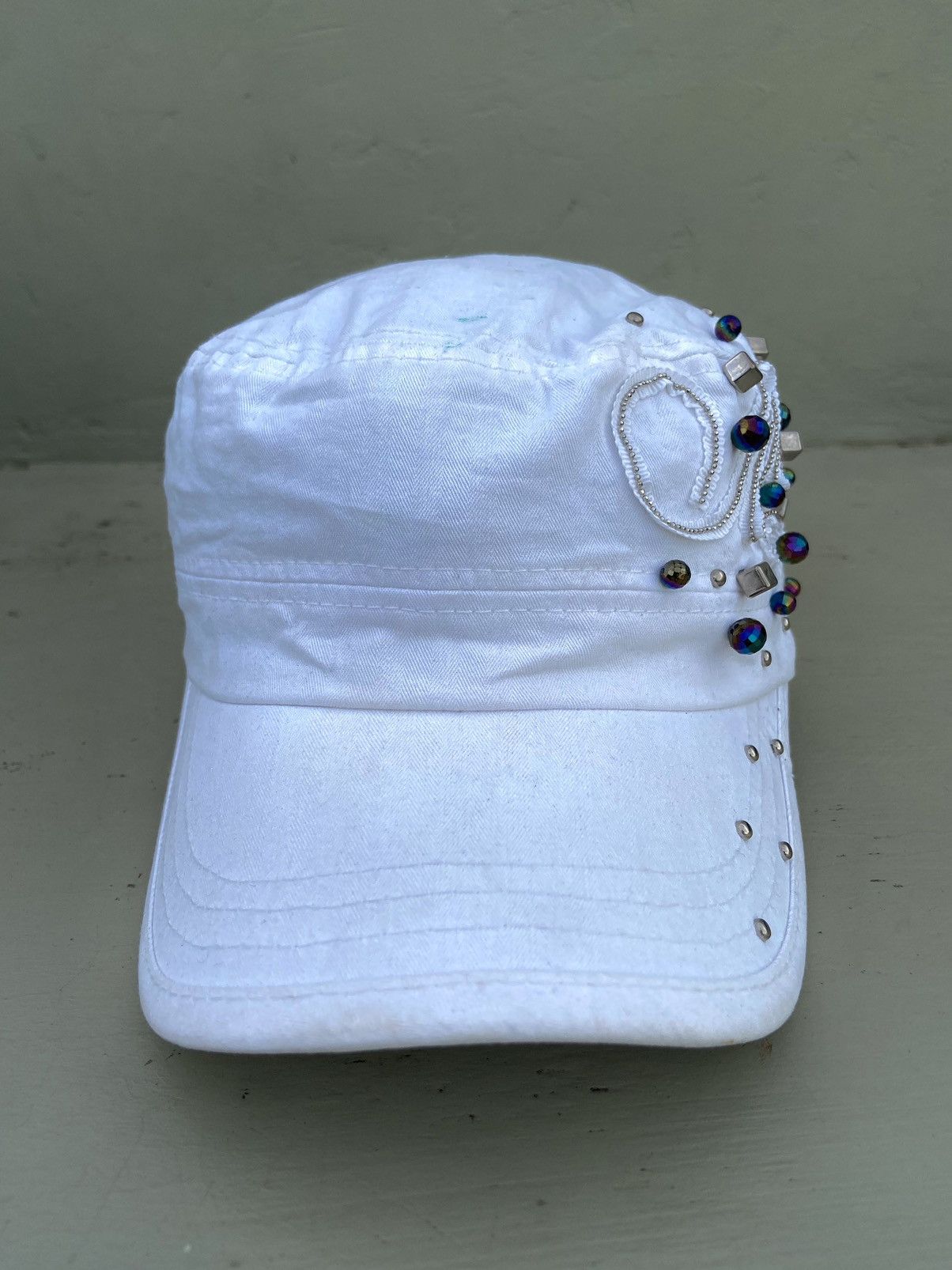 Le Grande Bleu (L.G.B.) 2000s button studded patrol hat Size ONE SIZE - 4 Thumbnail