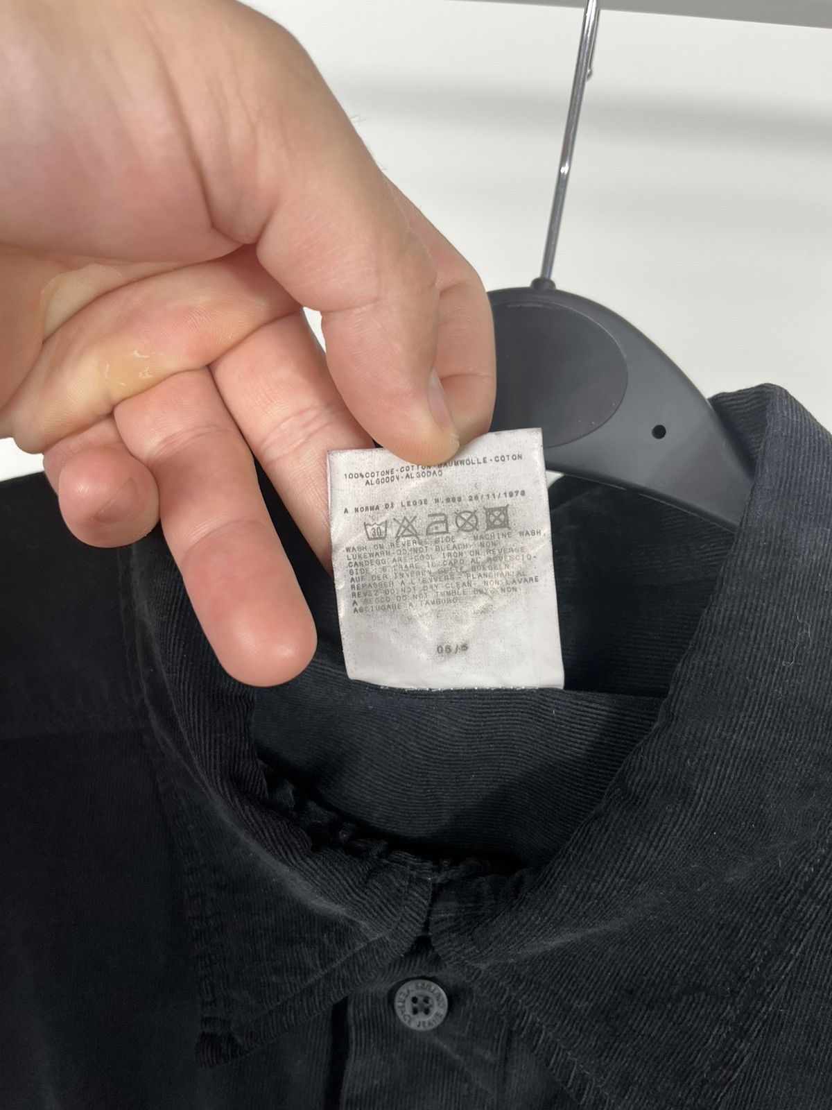 Versace Jeans Couture Versace Jeans Couture Black Corduroy Shirt Logo L Italy Size US L / EU 52-54 / 3 - 5 Thumbnail