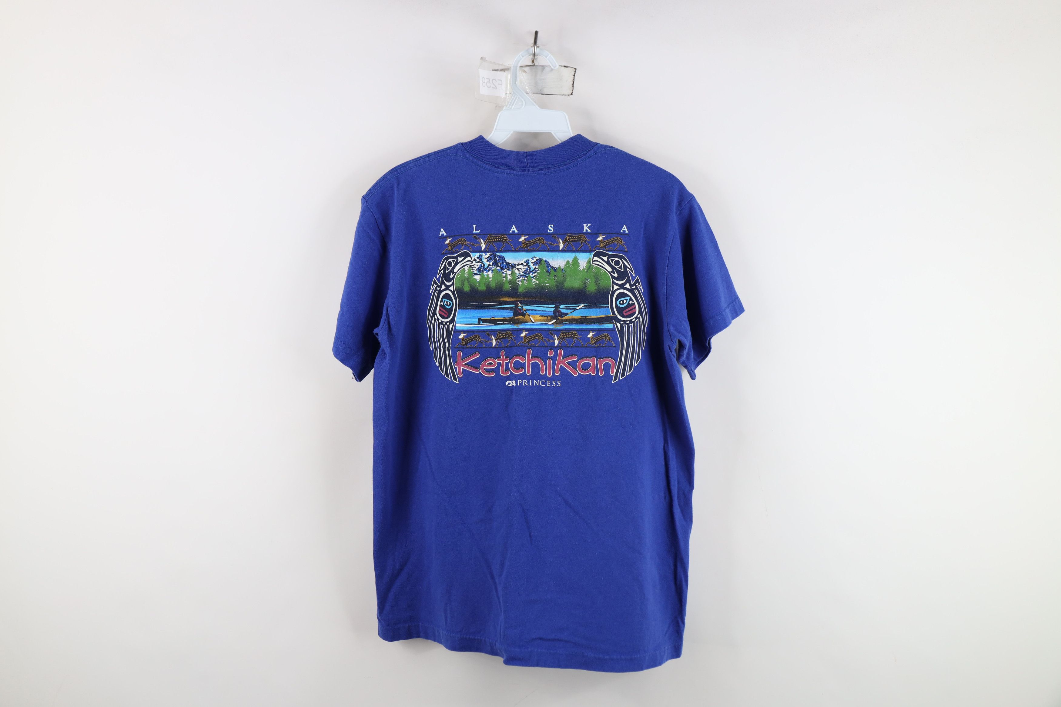 Vintage Vintage 90s Cruises Ketchikan Alaska T-Shirt Blue Cotton Size S / US 4 / IT 40 - 10 Thumbnail