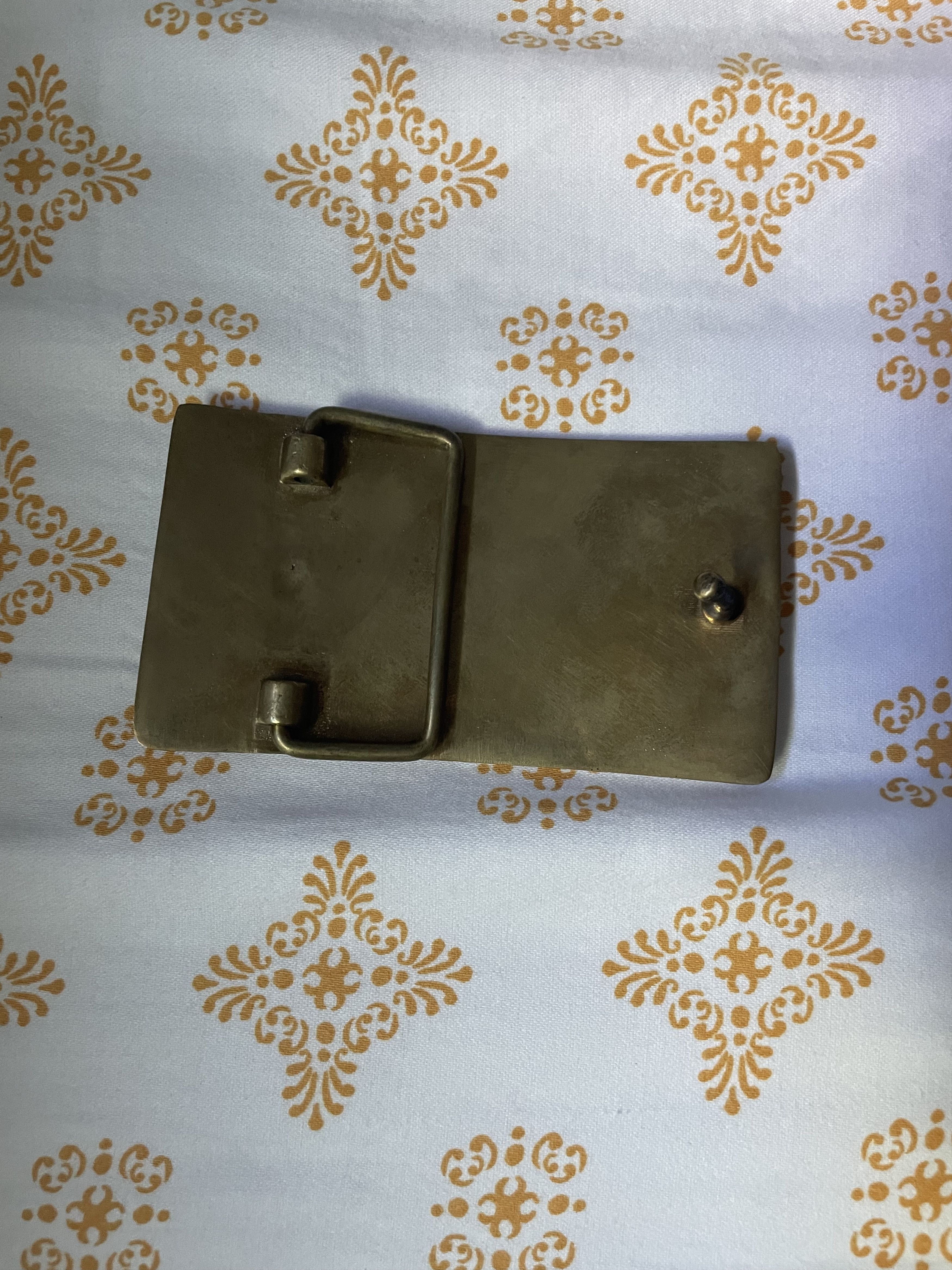 Vintage 1978 Brass Gun Belt Buckle Size ONE SIZE - 3 Thumbnail