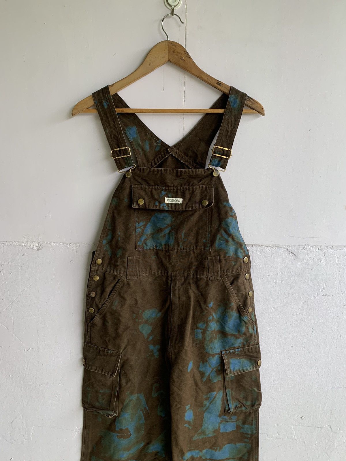 Japanese Brand 💥Vintage Japanese Ingeborg Tie-dye Jumpsiut Cargo Pant Size US 32 / EU 48 - 2 Thumbnail