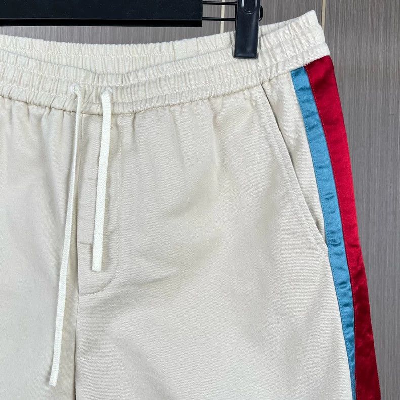 Gucci Gucci Red and blue silk satin side striped shorts 2504-Next Size US 34 / EU 50 - 3 Thumbnail