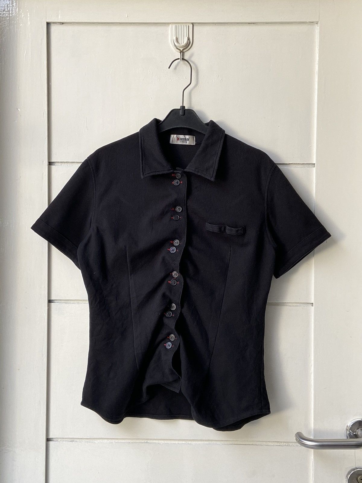 Kansai Yamamoto KANSAI UNIFORM Black T-Shirt Size XS / US 0-2 / IT 36-38 - 14 Thumbnail