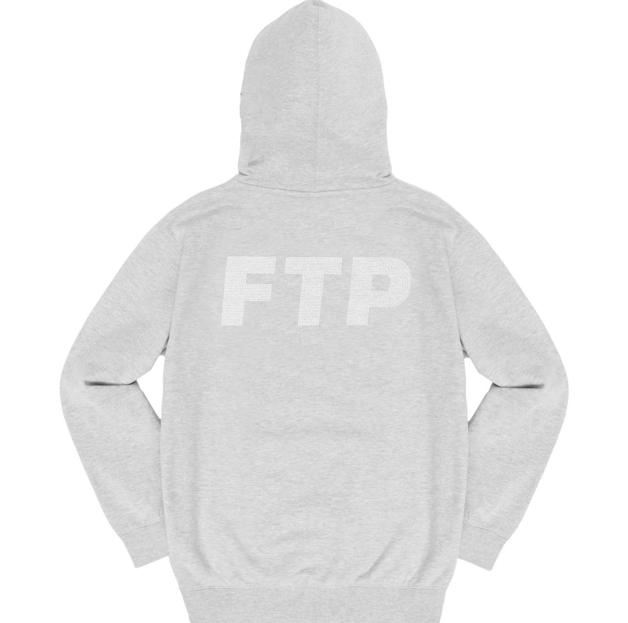 Fuck The Population Rhinestone Logo Pullover (Heather Gray) Size US XL / EU 56 / 4 - 2 Thumbnail