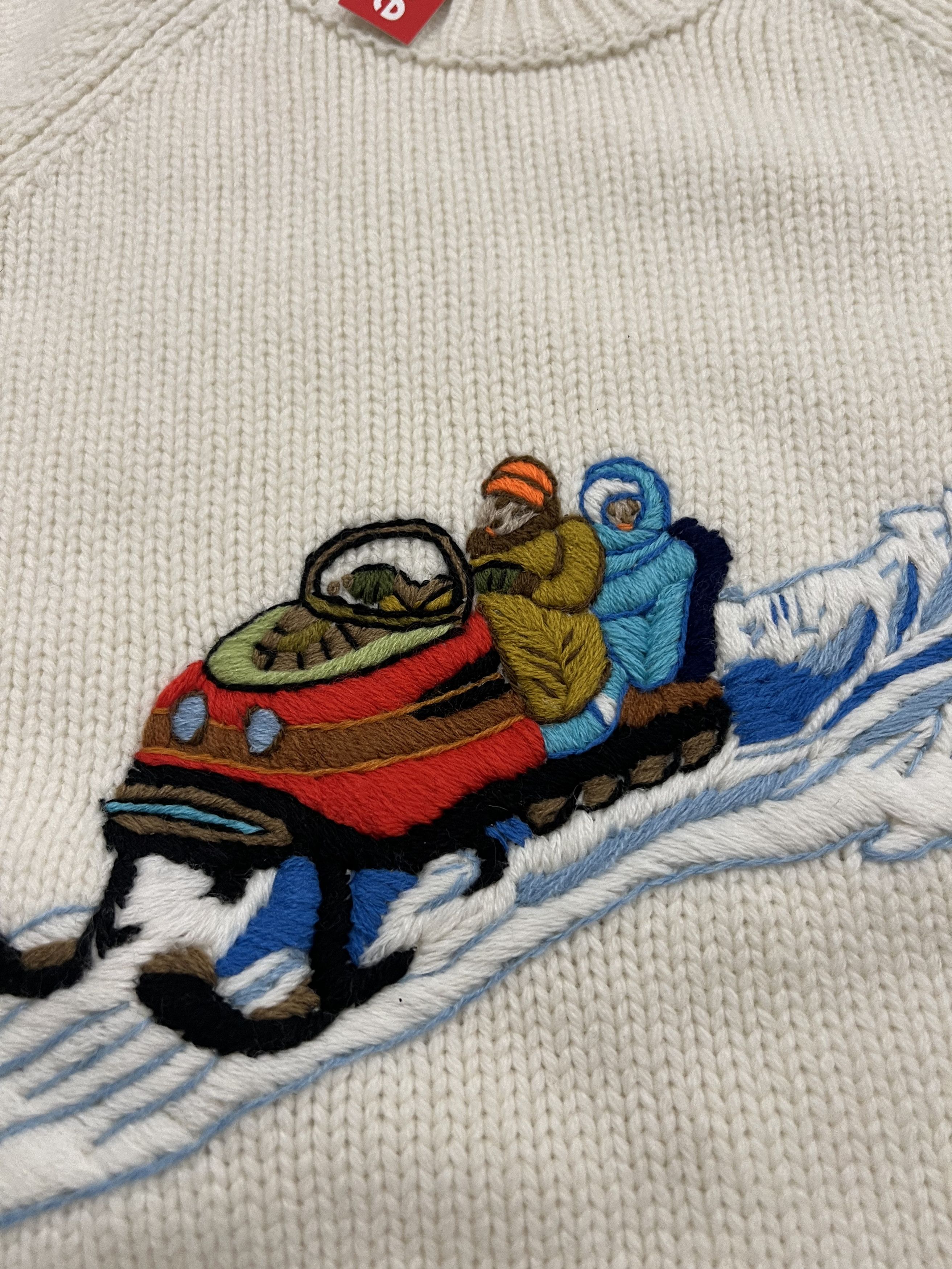 Supreme Supreme Snowmobile Sweater crewneck cross knit wear xmas Size US L / EU 52-54 / 3 - 3 Thumbnail