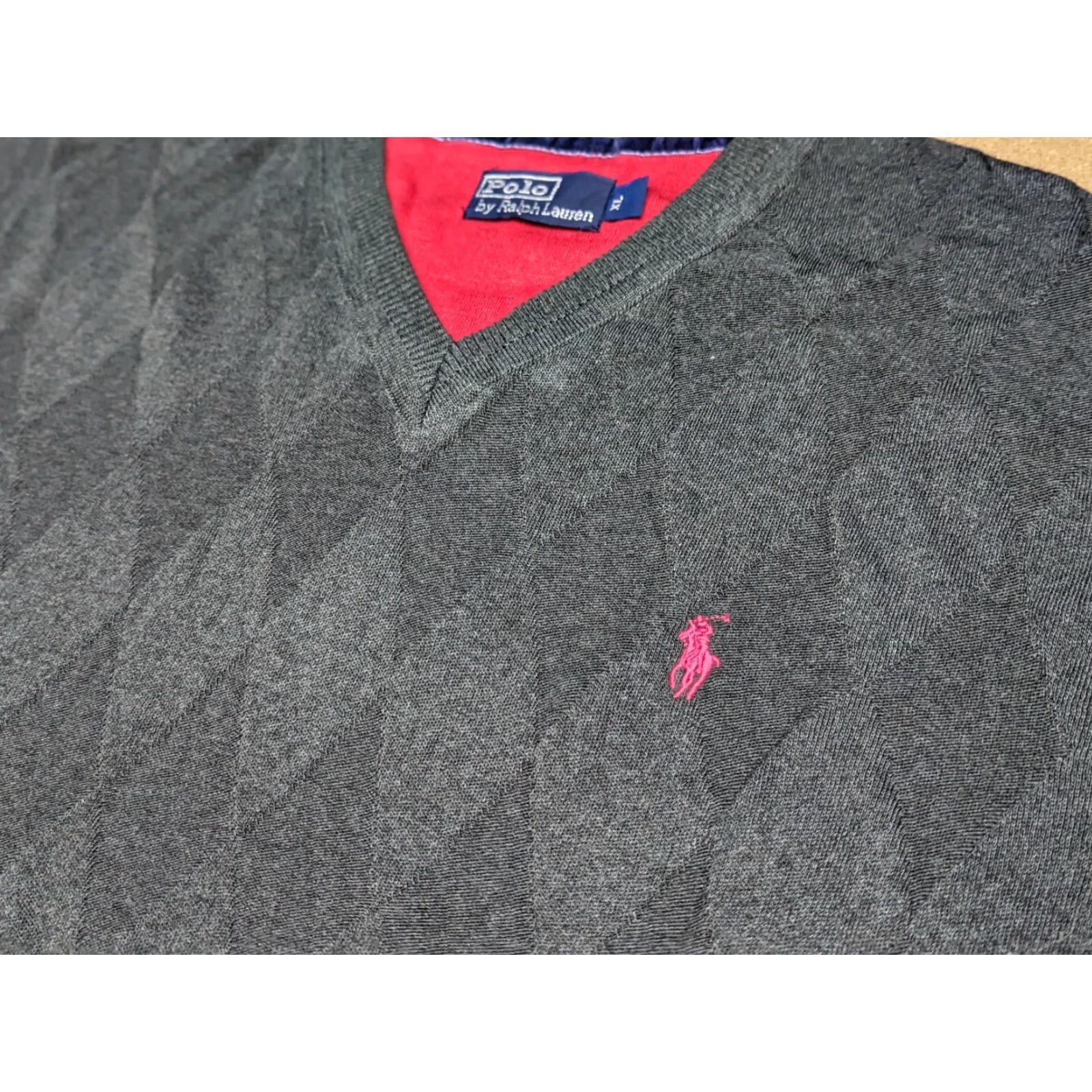 Ralph Lauren VINTAGE Polo Ralph Lauren Argyle Jumper Mens XL Sweater Crew Neck Pullover Size US XL / EU 56 / 4 - 7 Thumbnail