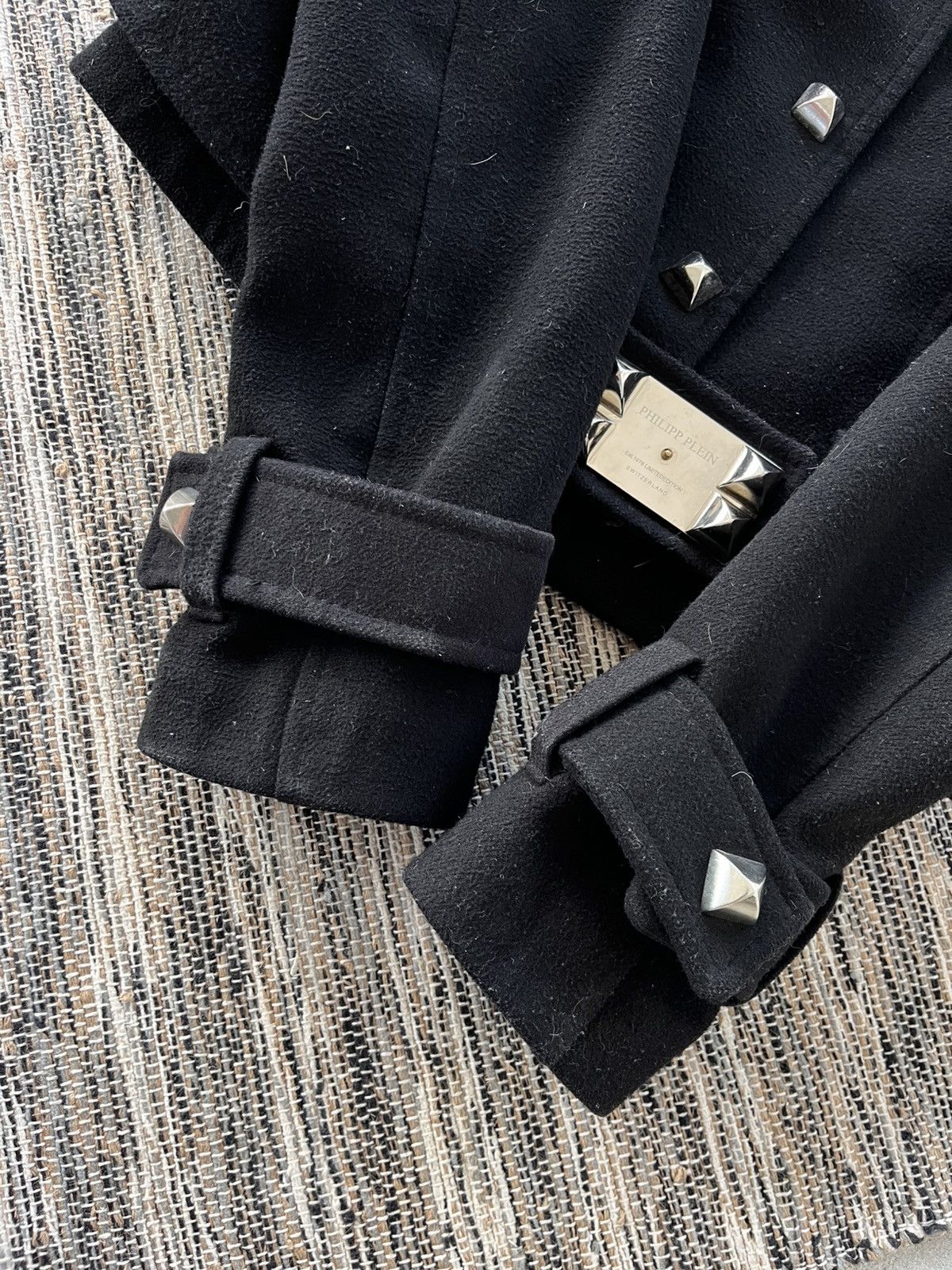 Philipp Plein Vintage Philipp Plein Wool Jacket Fur Collar Gothic Luxury Size M / US 6-8 / IT 42-44 - 10 Thumbnail