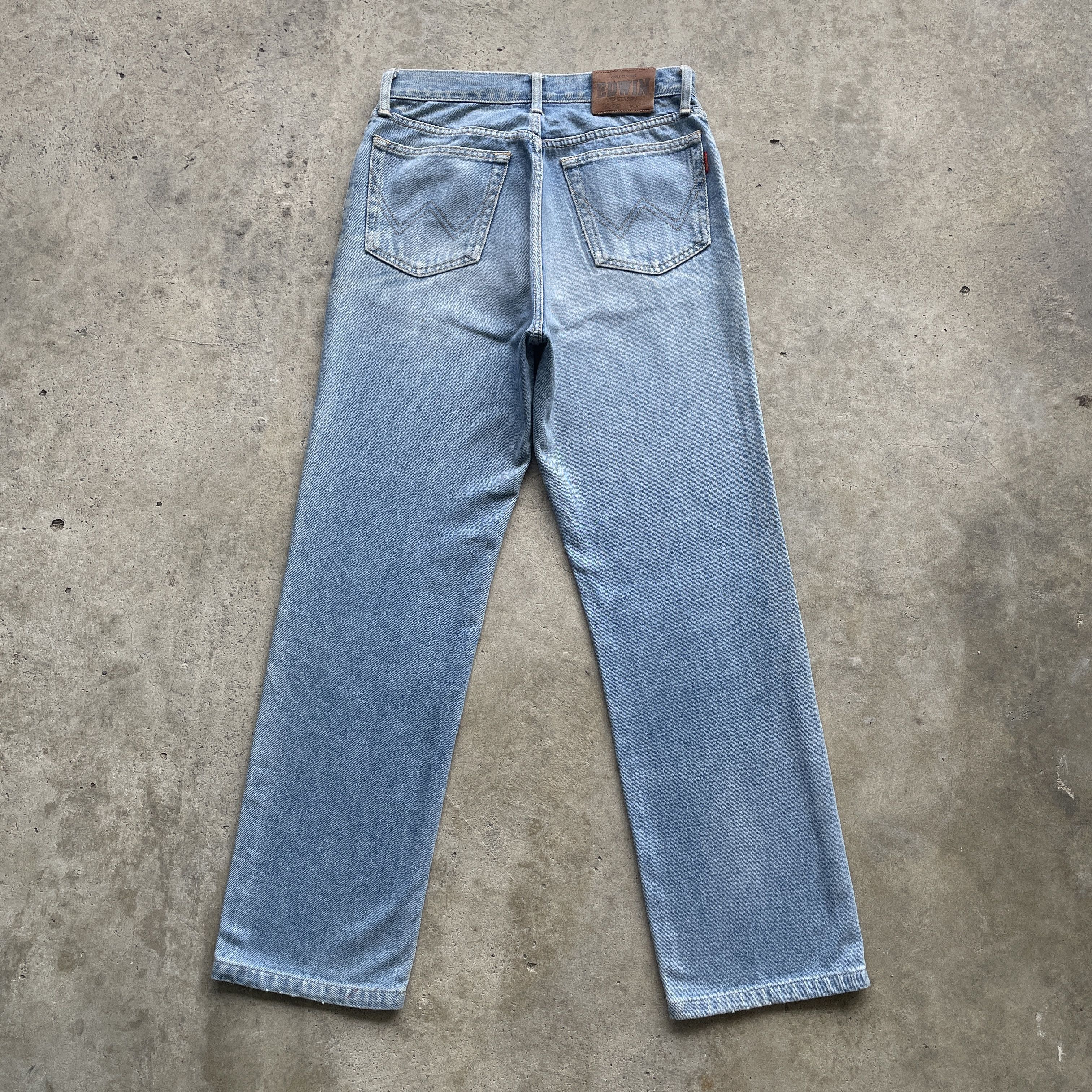 Edwin × Faded Glory × Vintage VINTAGE EDWIN US CLASSIC JEANS WASH FADED DENIM PANTS W29 Size US 29 - 13 Thumbnail