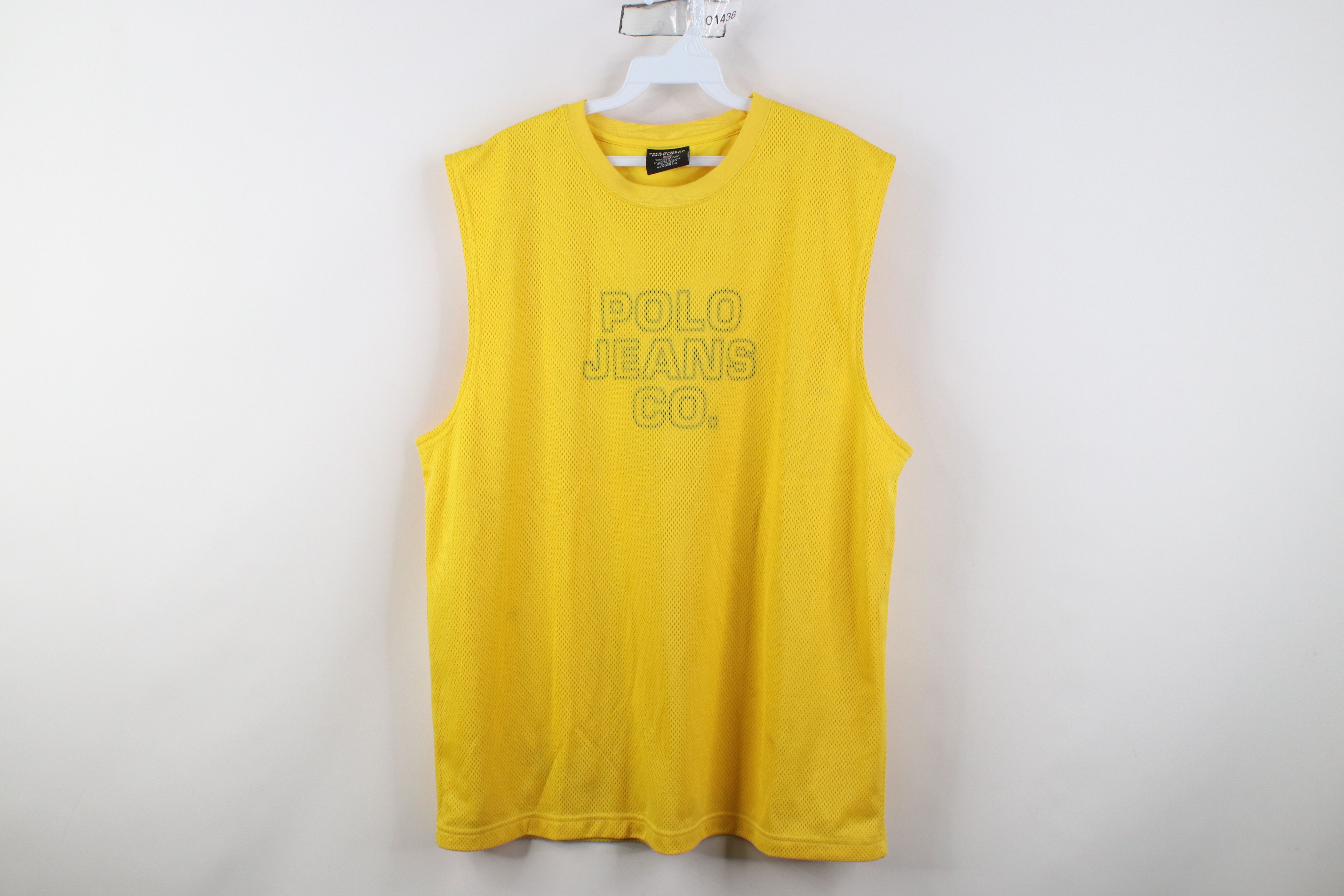 Polo Ralph Lauren Vintage 90s Ralph Lauren Mesh Sleeveless Muscle T-Shirt USA Size US L / EU 52-54 / 3 - 1 Thumbnail