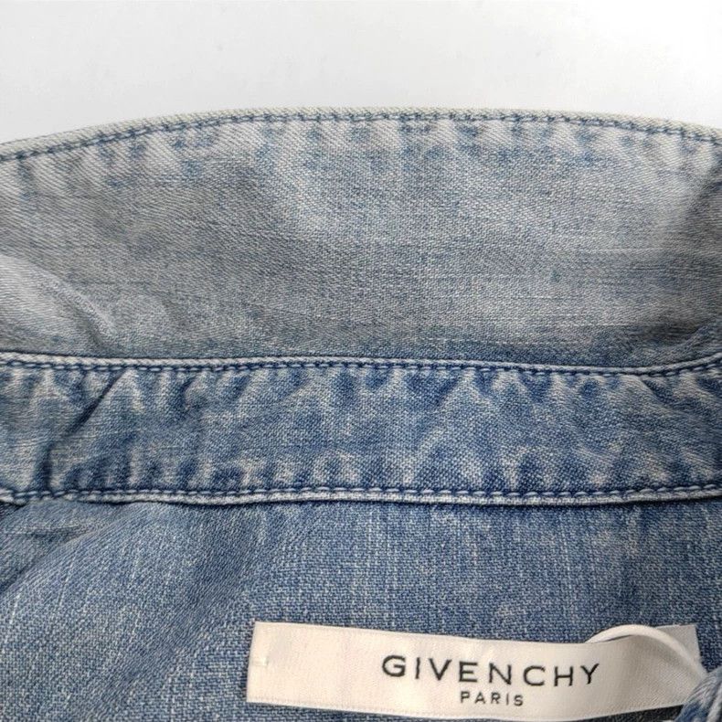 Givenchy Givenchy Blue Star Denim Shirt (98/100 New) Size XXL / US 16-18 / IT 52-54 - 5 Thumbnail