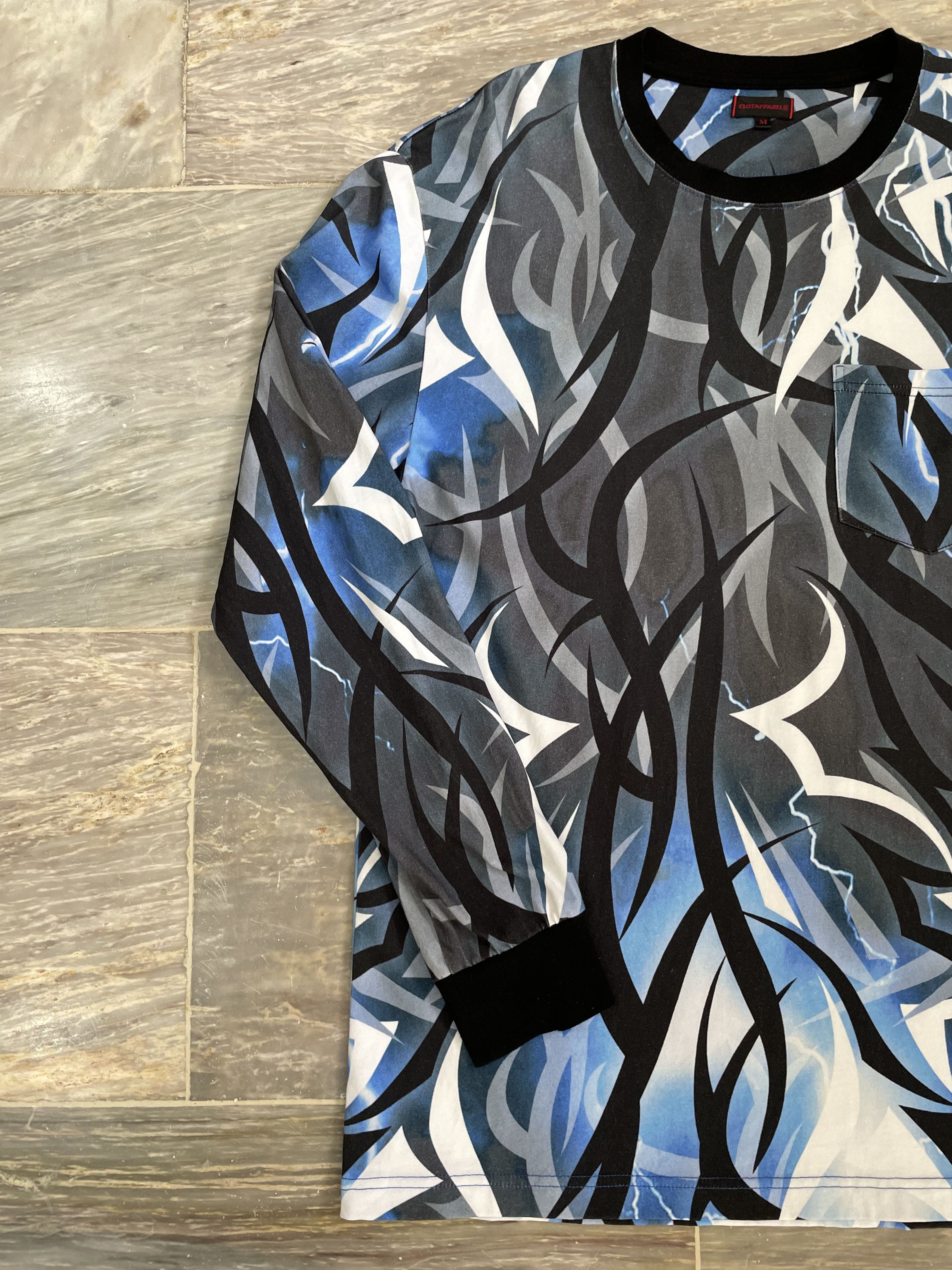 CLOT Clot Alienegra Blue Longsleeve Tee Size US M / EU 48-50 / 2 - 3 Thumbnail