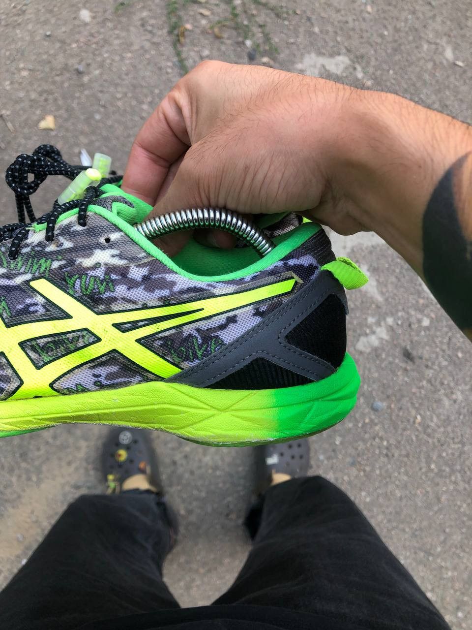 Asics VERY RARE ASICS GEL HYPER TRI DESIGNER CAMO RUNNING SNEAKERS Size US 8 / EU 41 - 3 Thumbnail