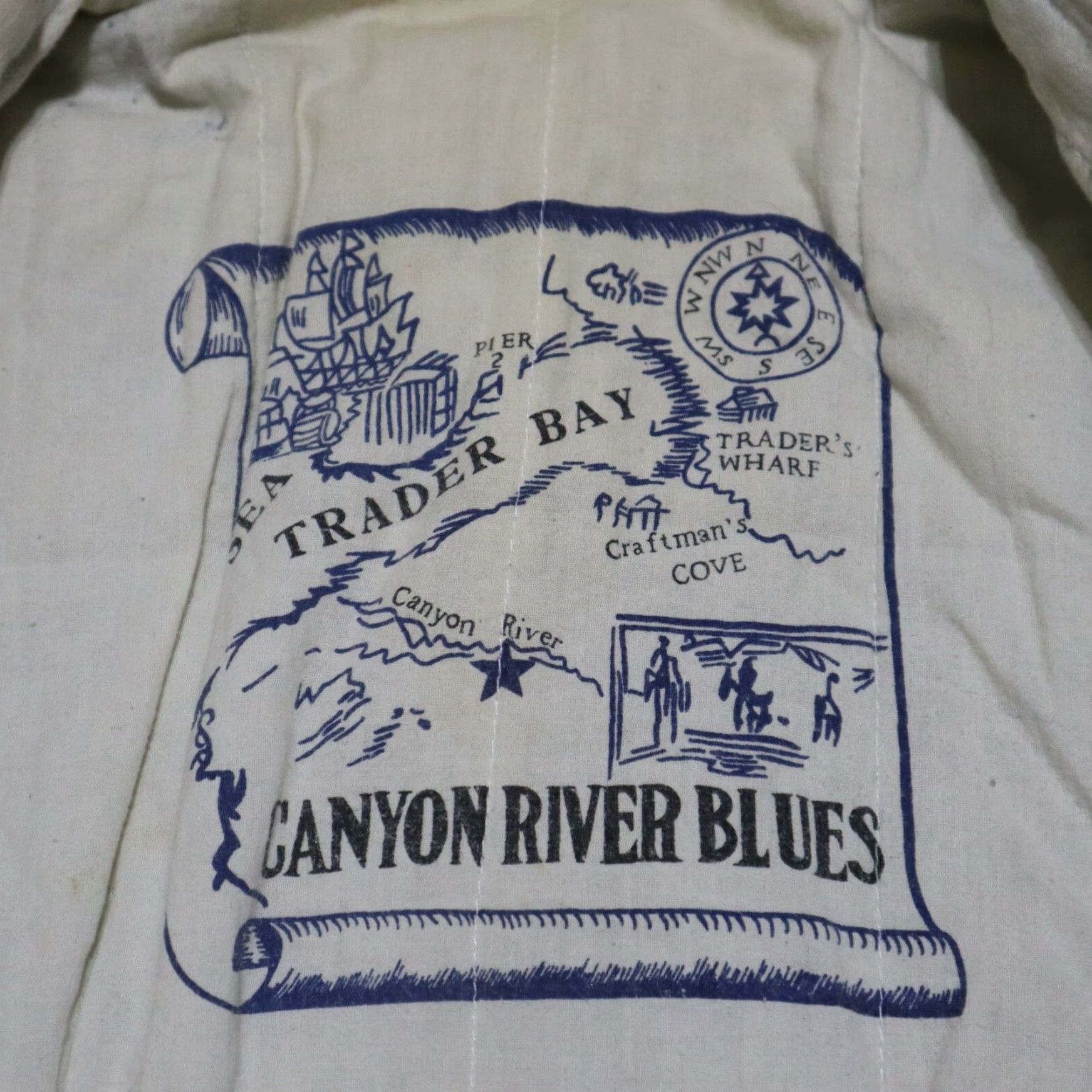 Vintage VINTAGE Canyon River Blues Denim Jacket Blue Wash Medium Unisex Adult Size US 31 - 4 Thumbnail