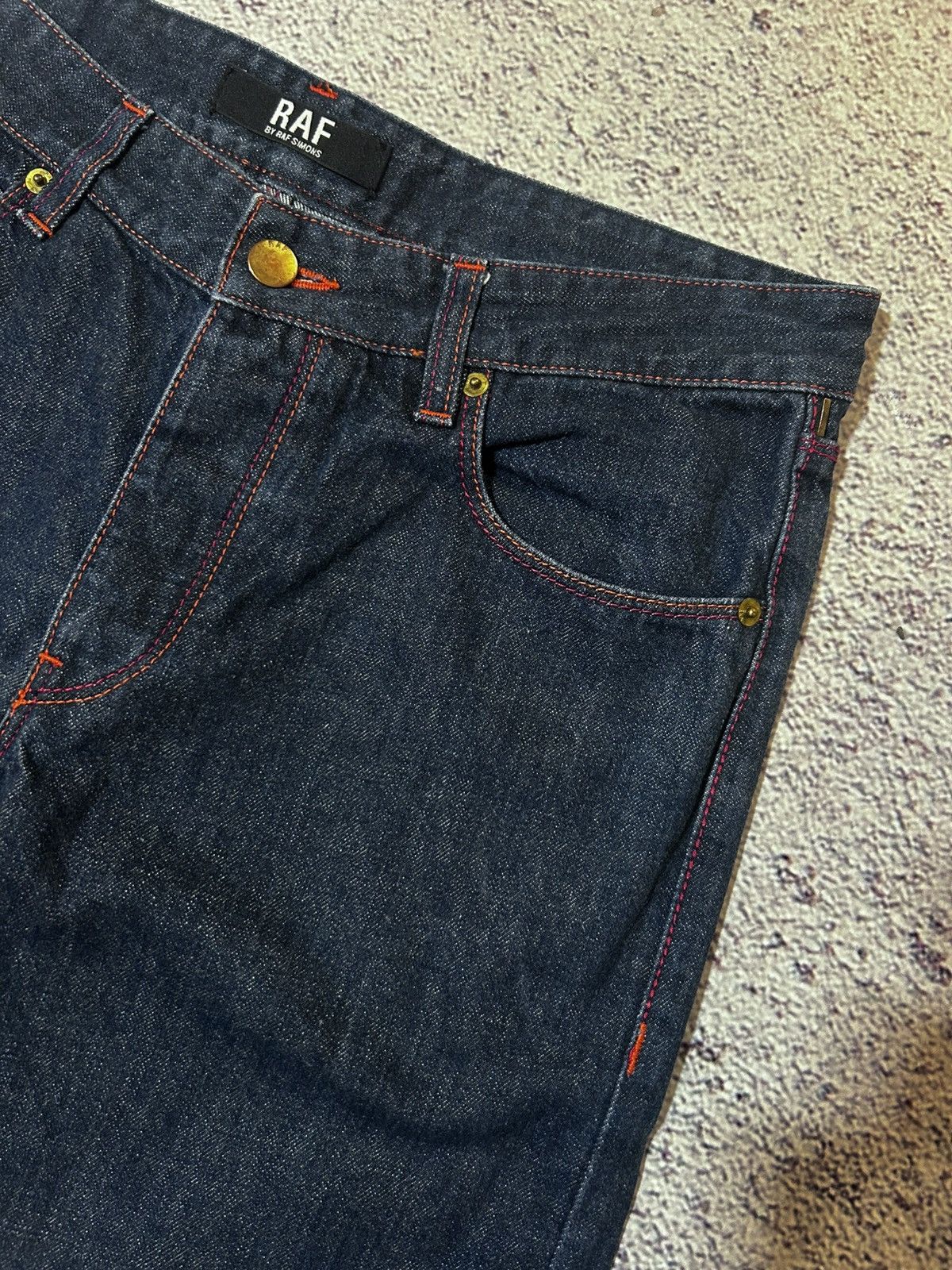 Raf by Raf Simons RAF by Raf Simons Jeans Yellow Patent Back Pockets Size US 32 / EU 48 - 4 Thumbnail