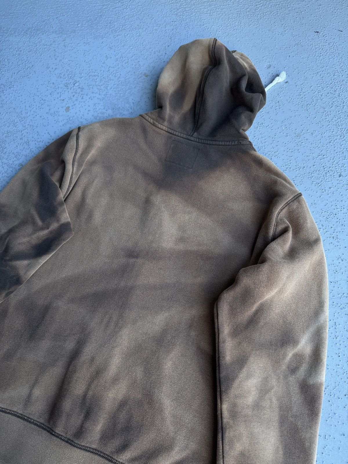 Vintage Faded distressed hoodie brown full zip vintage M-L Size US M / EU 48-50 / 2 - 19 Thumbnail