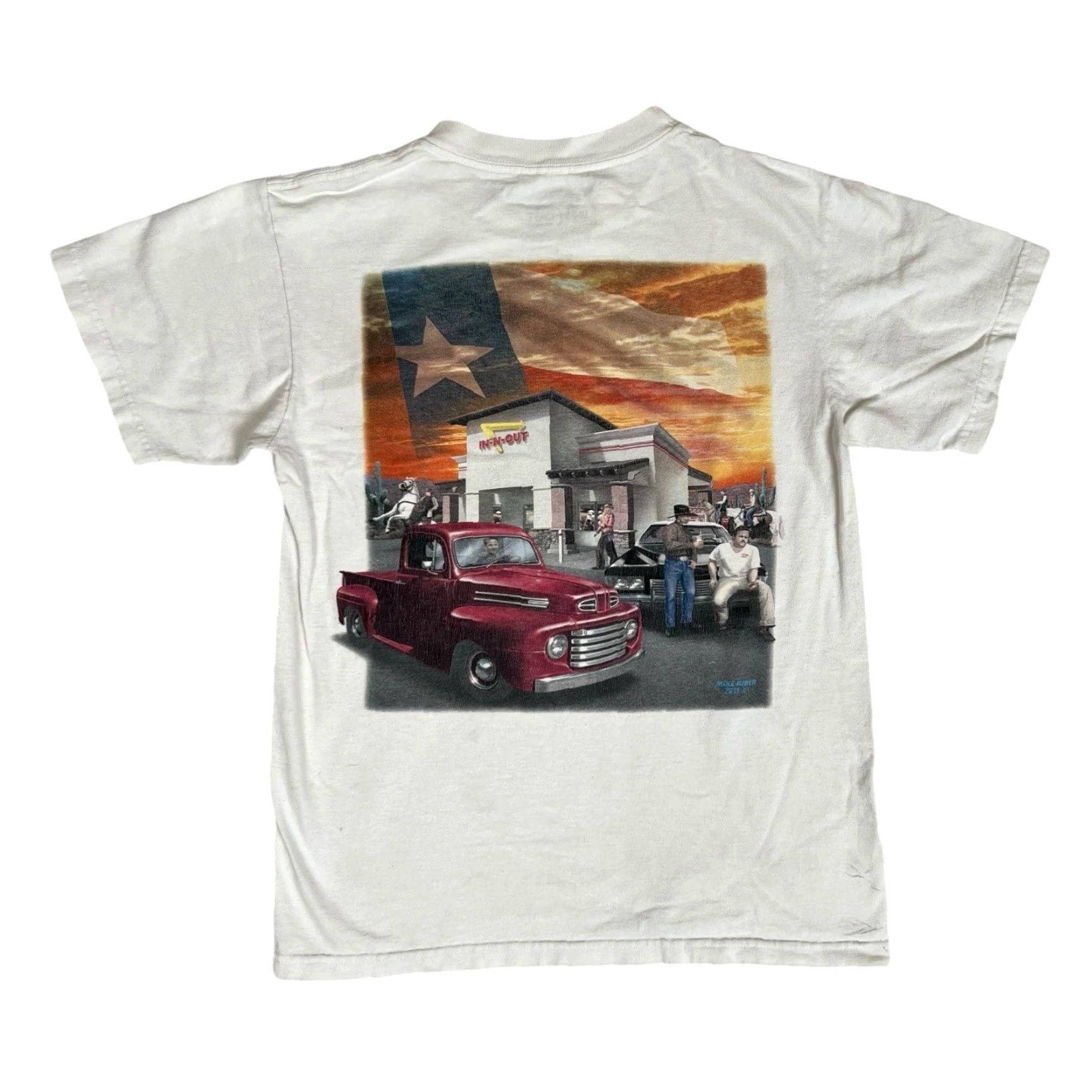 Vintage VINTAGE In N Out T-Shirt Size S Unisex Adults White 90s Cars Food Funny Classic Y2K Shirt Mens Womens Boys Girls Size US S / EU 44-46 / 1 - 2 Thumbnail