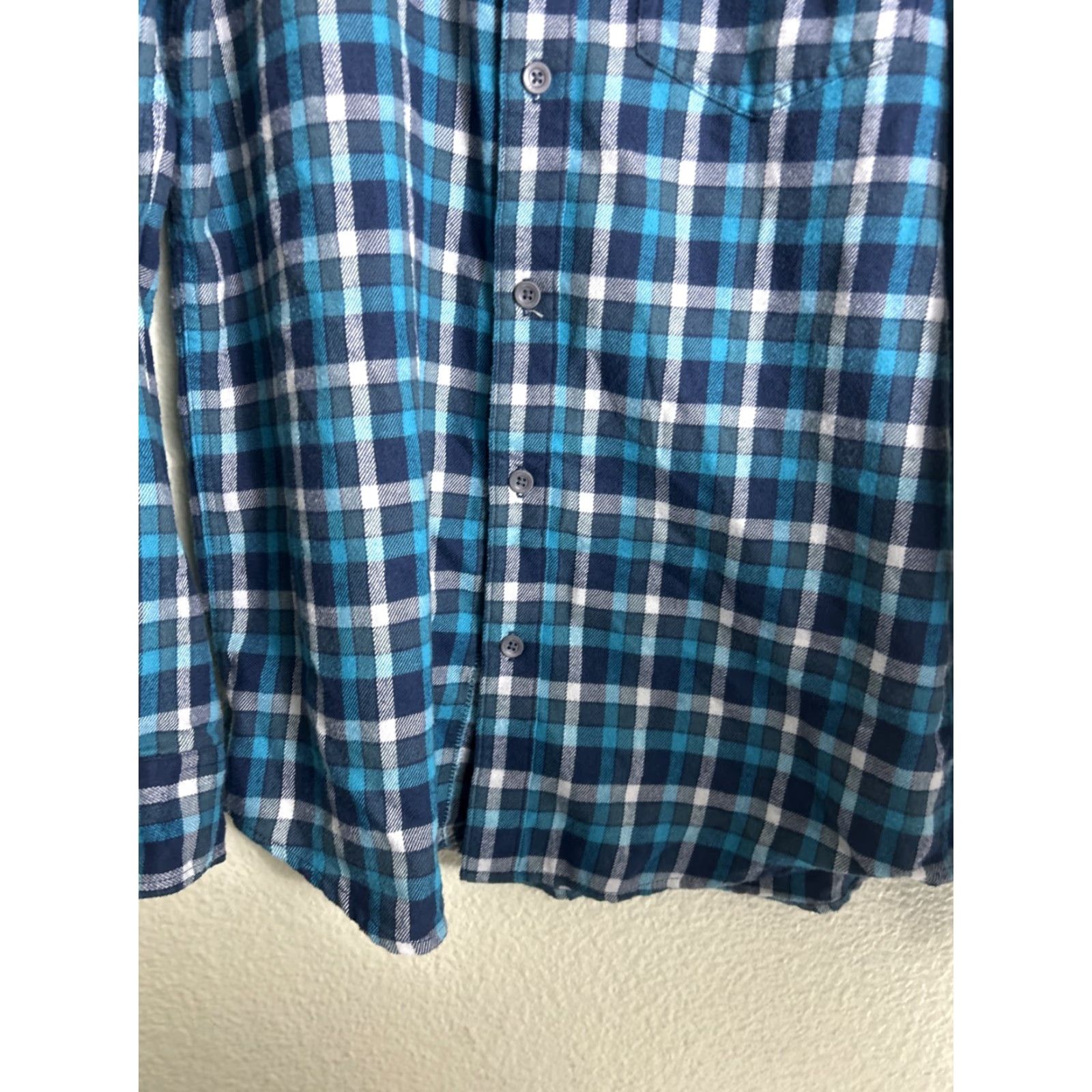 Marmot Marmot Shirt Mens Small Long Sleeve Flannel Cotton Teal Plaid Button-Up Size US S / EU 44-46 / 1 - 5 Thumbnail