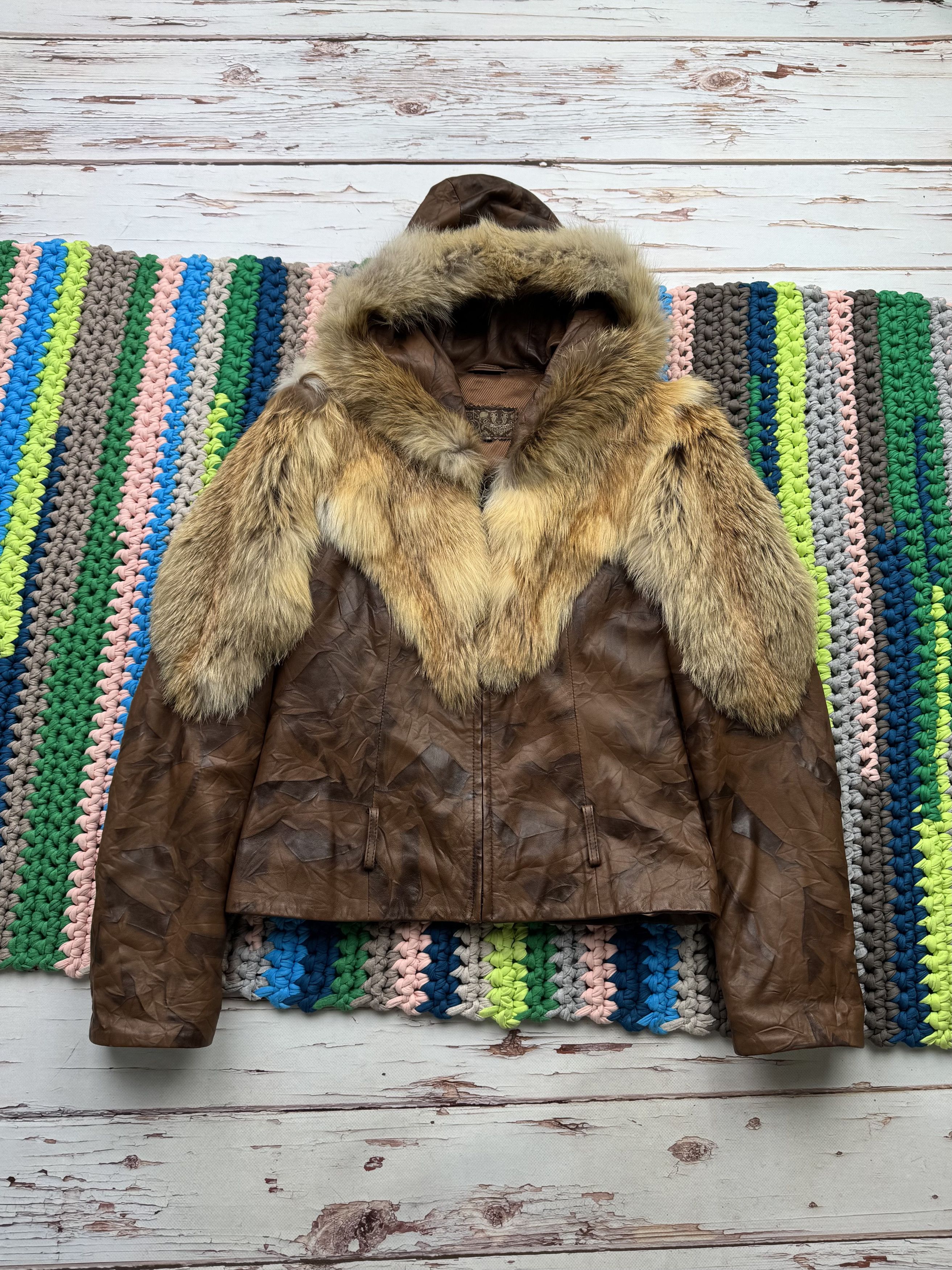 Bebe × Vintage vintage 2000s Y2k BEBE faux seude fur brown